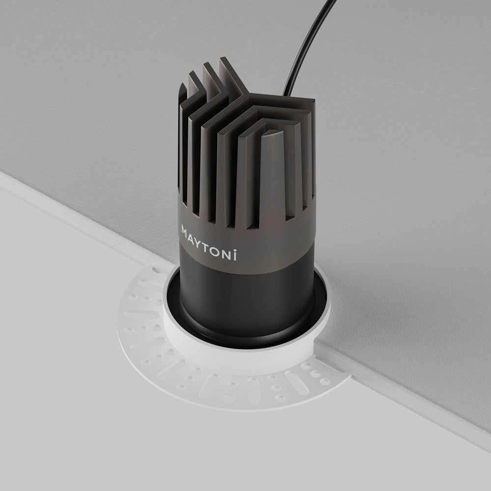 Maytoni downlight Dip LED 50° zapustené kruhové svietidlo čierne