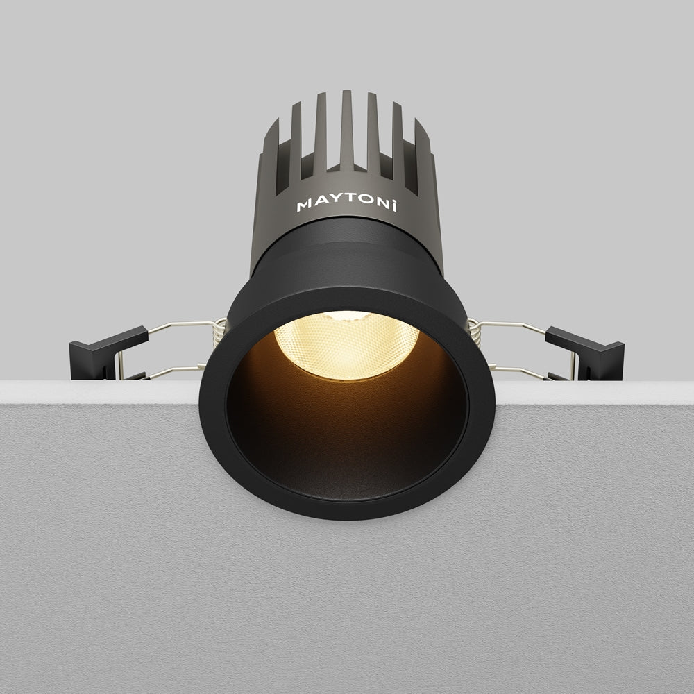 Maytoni downlight Dip LED 50° zapustené kruhové svietidlo čierne