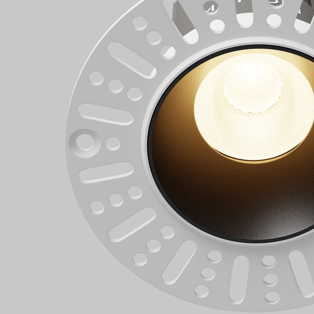 Maytoni downlight Dip LED 50° zapustené kruhové svietidlo čierne