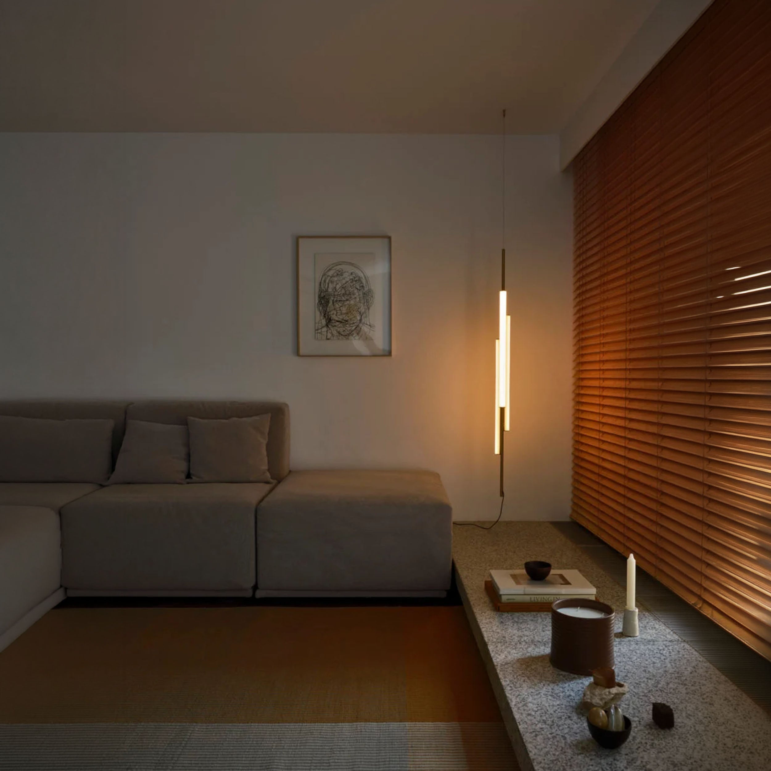 Marset Ambrosia V3 LED Plug in – zavesené vertikálne svietidlo