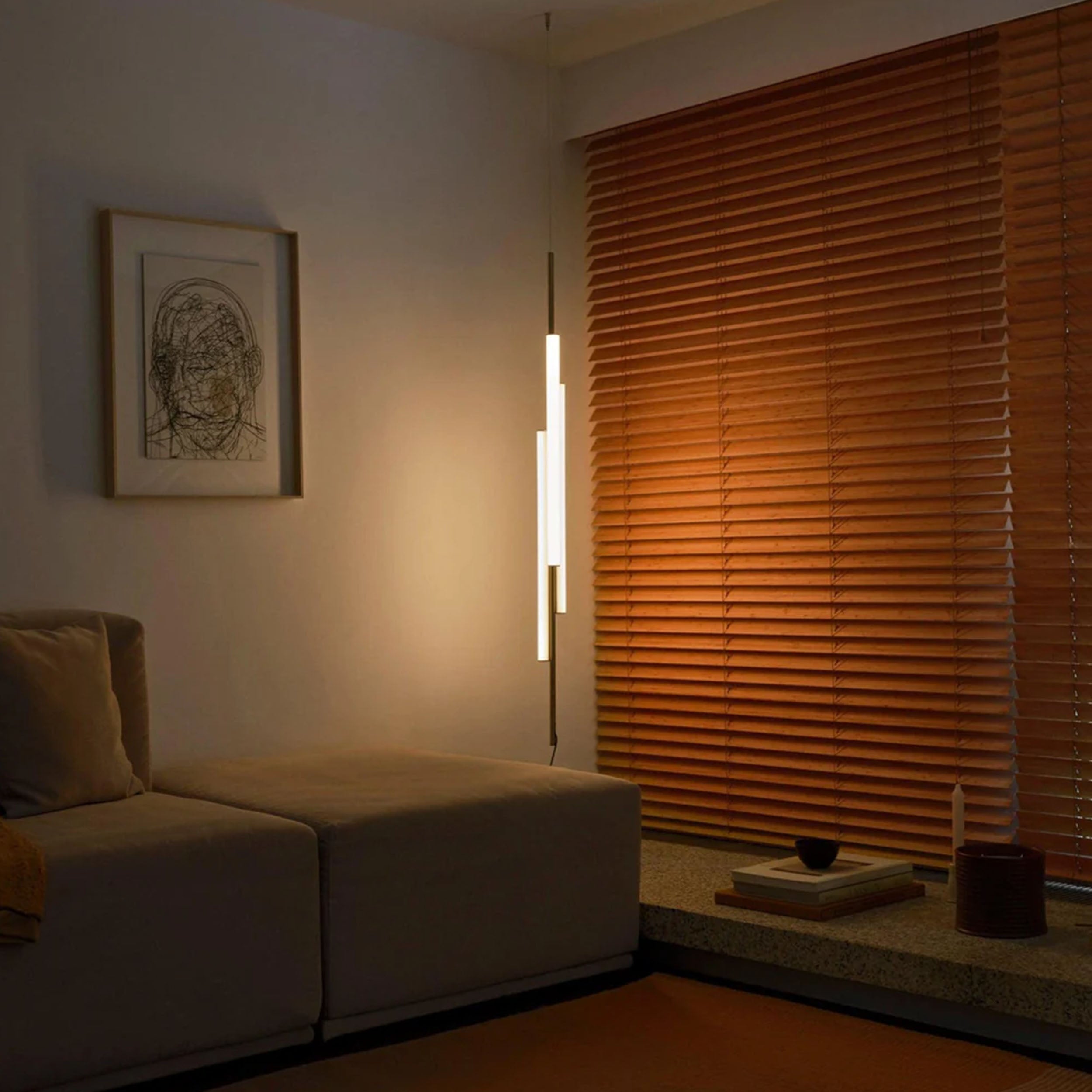Marset Ambrosia V3 LED Plug in – zavesené vertikálne svietidlo