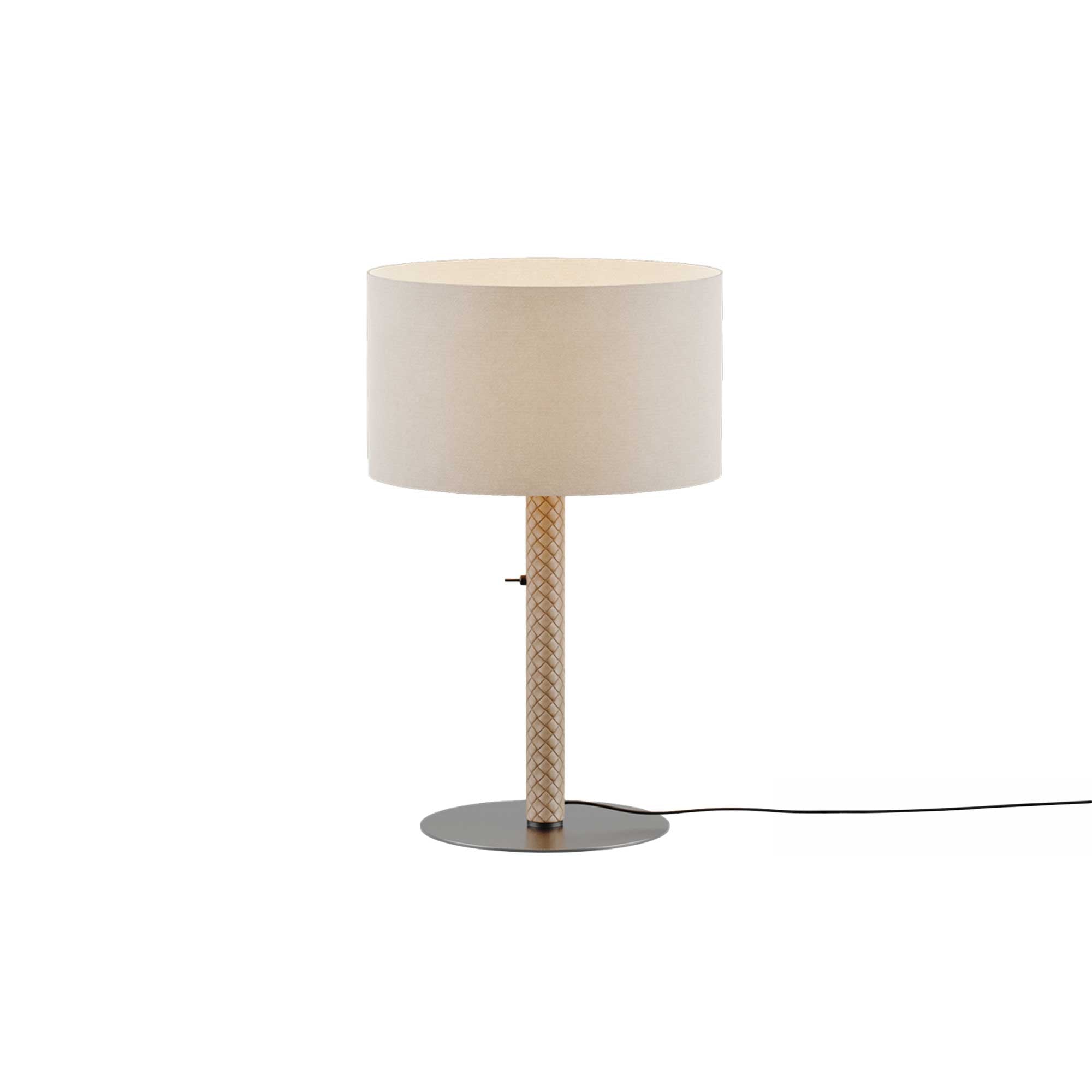 Aromas Coco E27 stolní kožené svítidlo