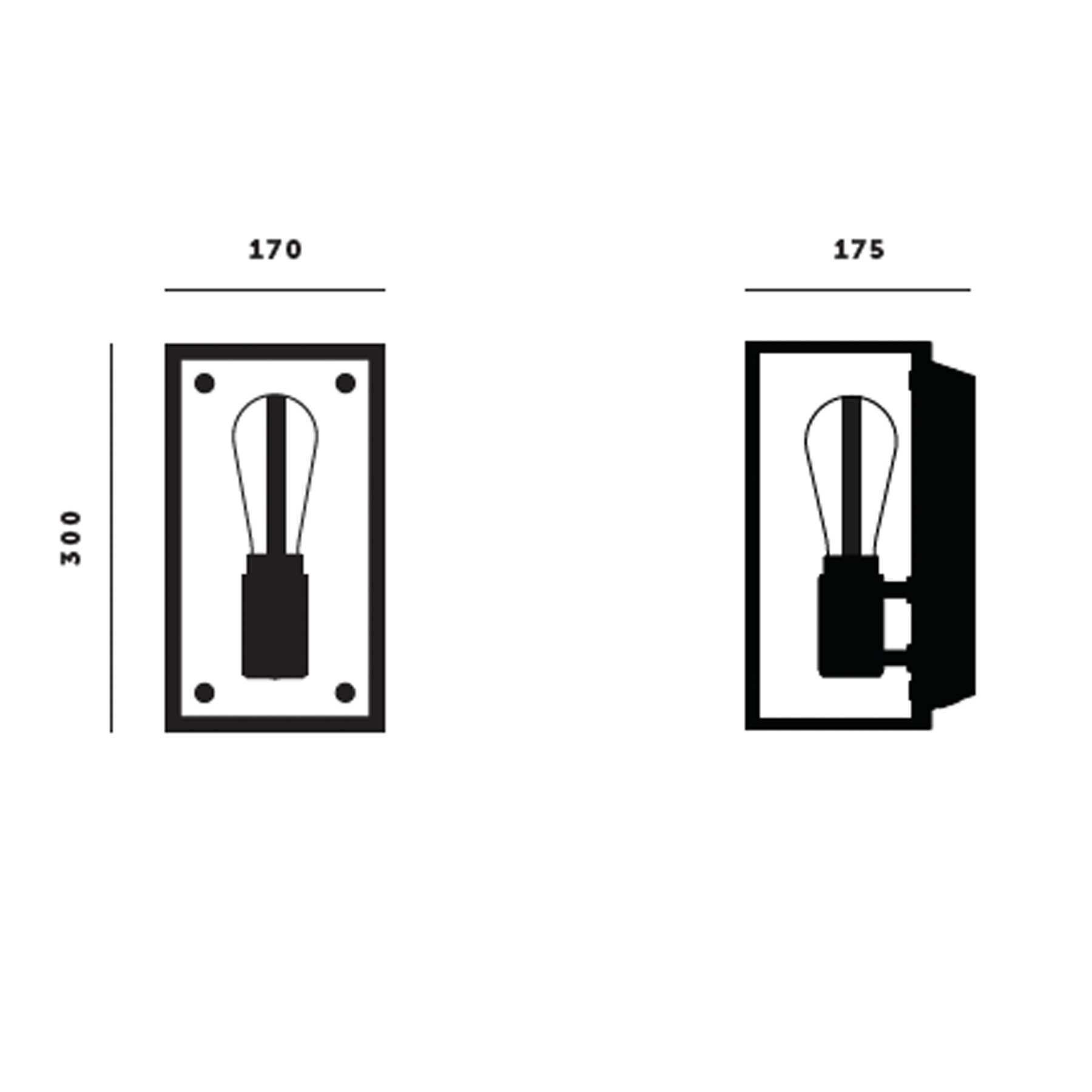 Buster & Punch E27 Caged nástěnné mramorové svítidlo
