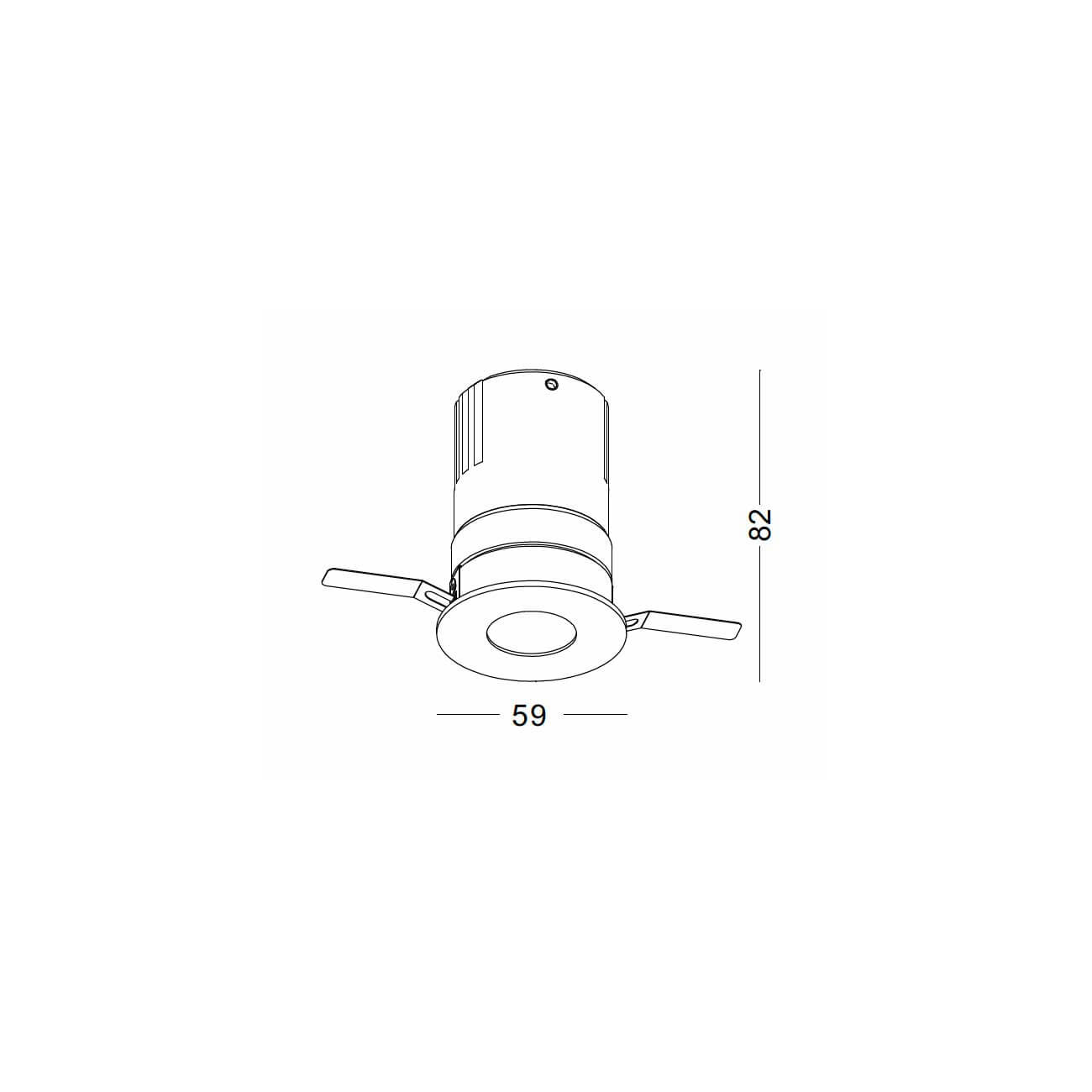 Black hole Spotlight LED zápustné kulaté svítidlo Ra>90