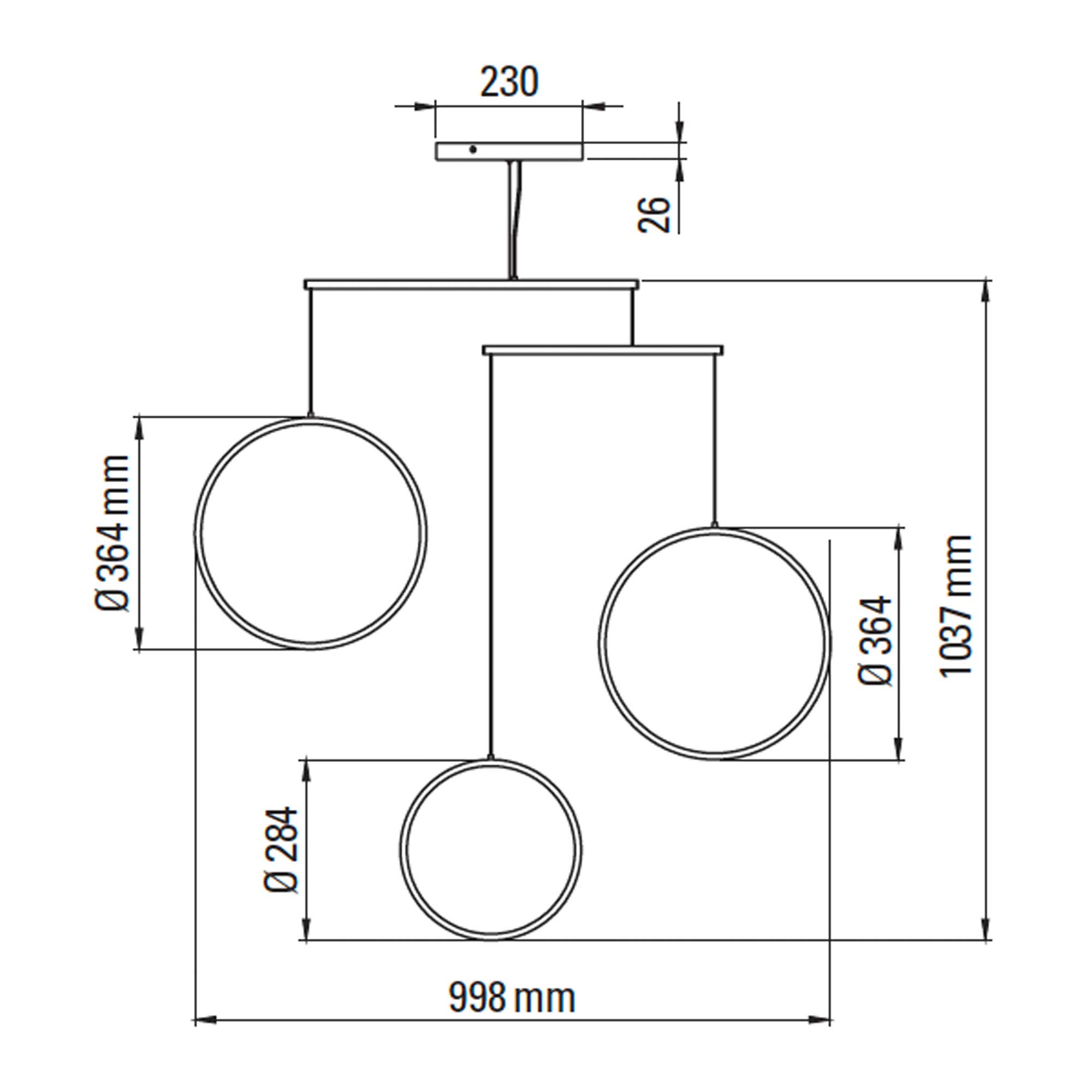 DCW éditions Focus LED závesné svietidlo