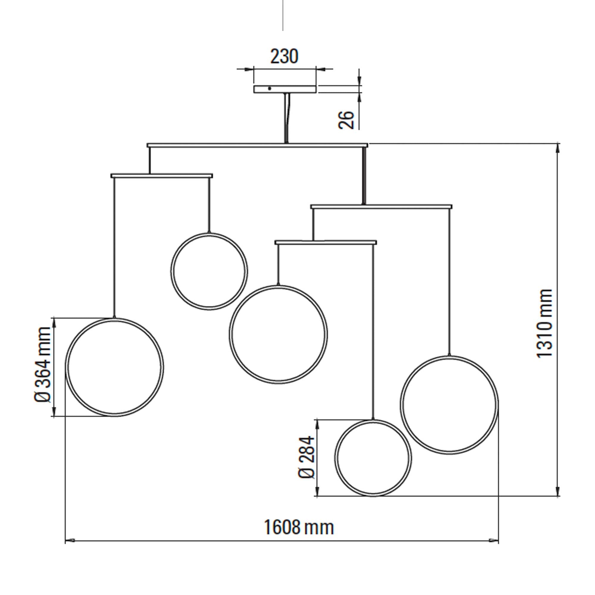 DCW éditions Focus LED závesné svietidlo