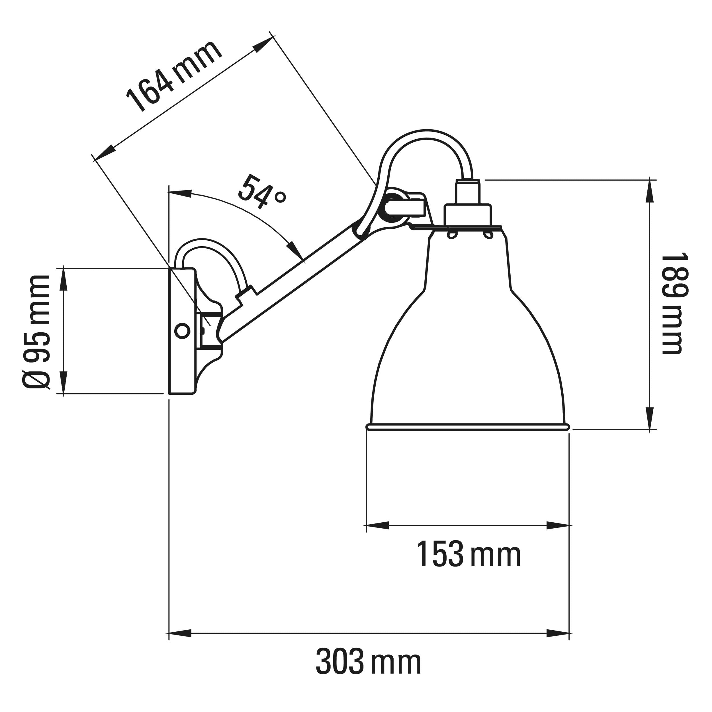 DCW éditions Lampe Gras N°104 E27 nočná svietidlo