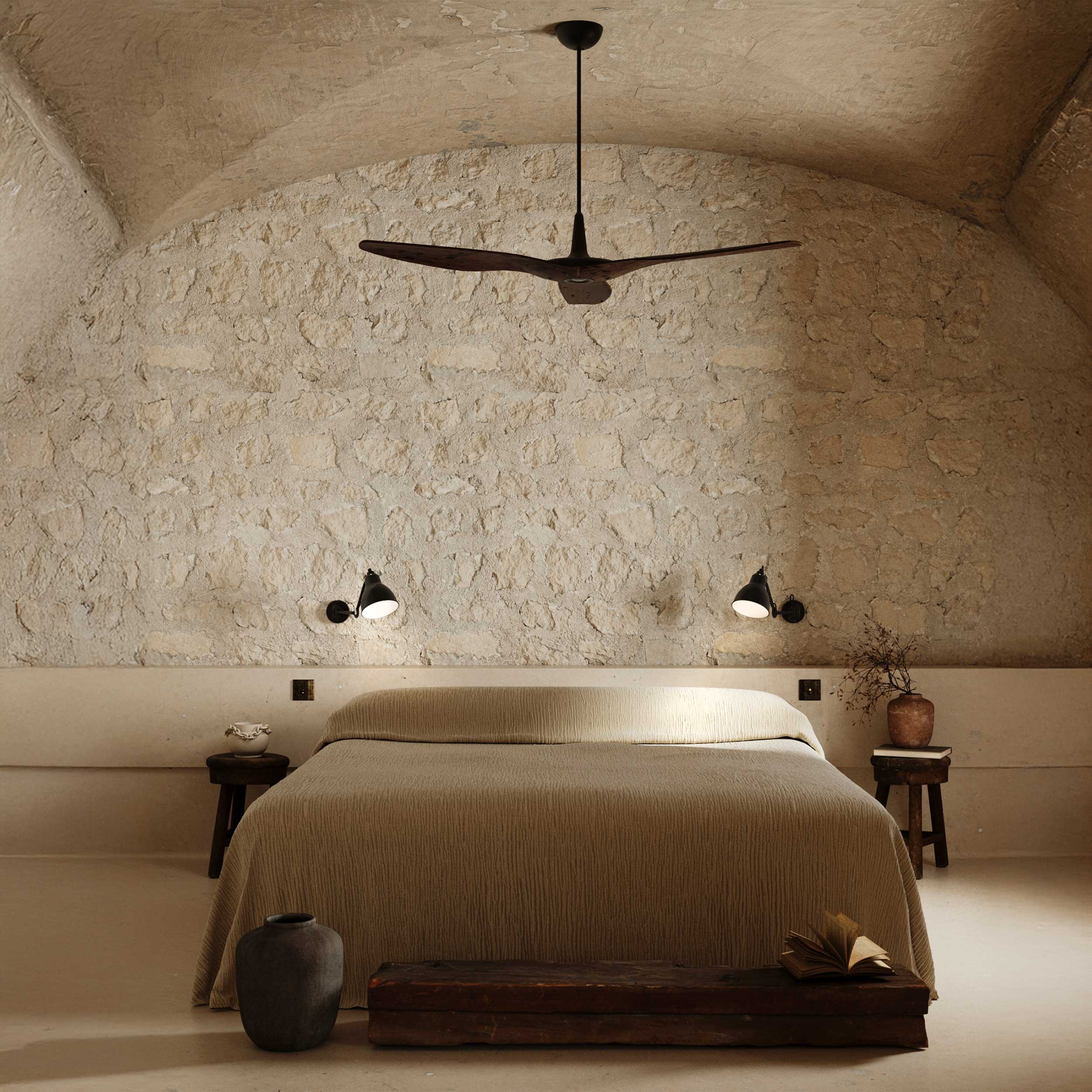 DCW éditions Lampe Gras N°204 E27 nástenné svietidlo posteľ