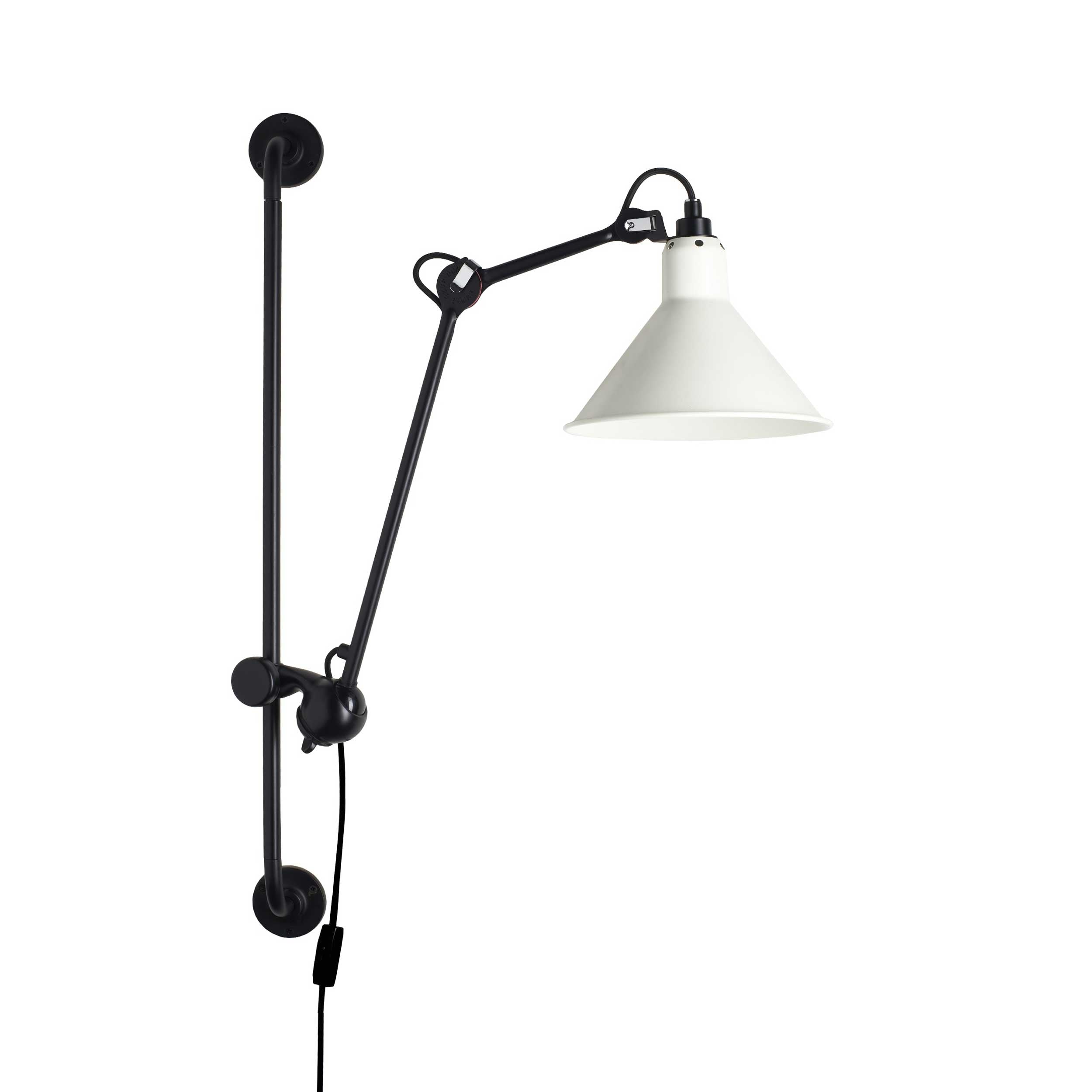 DCW éditions Lampe Gras N°210 E14 nástenné svietidlo s vypínačom