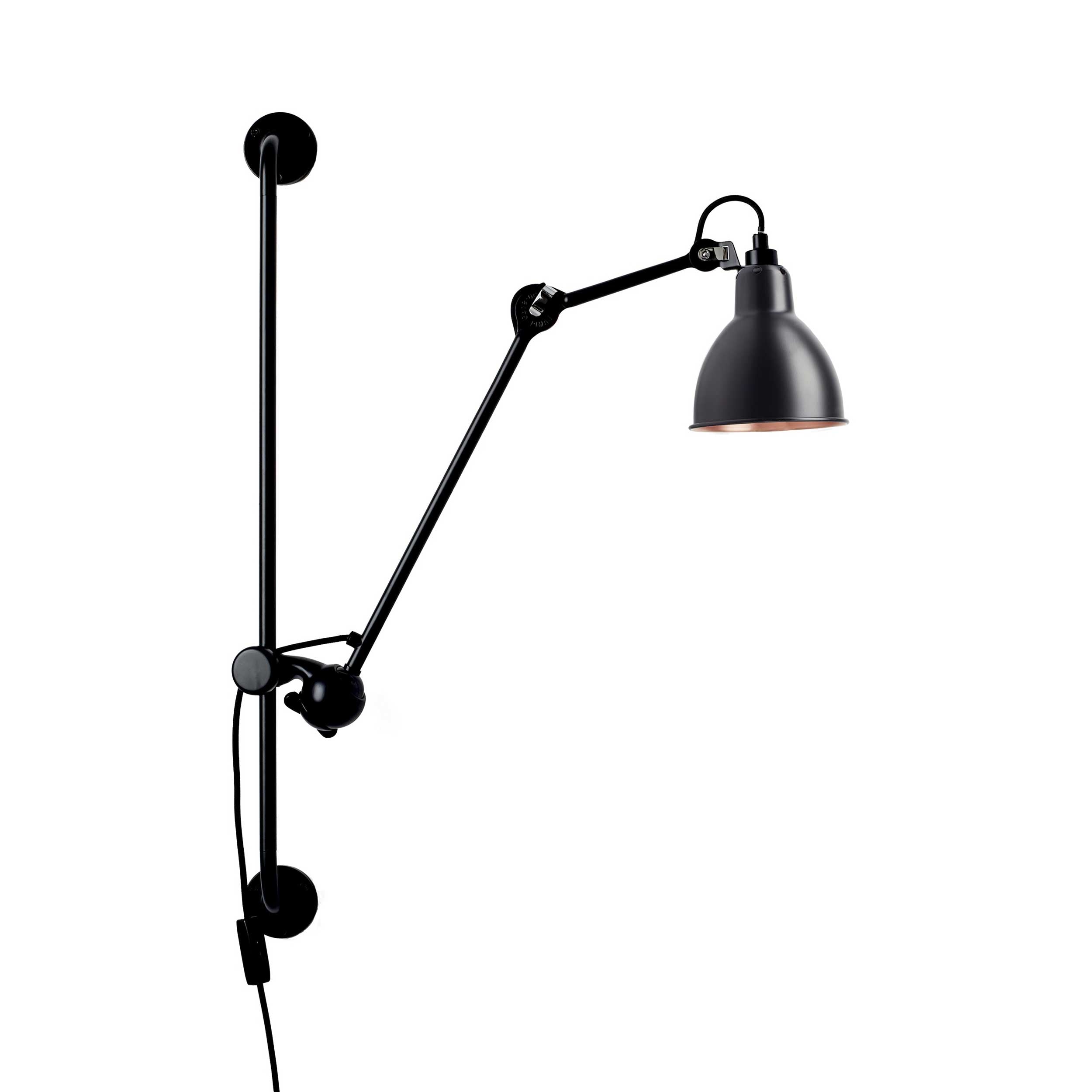 DCW éditions Lampe Gras N°210 E14 nástenné svietidlo s vypínačom