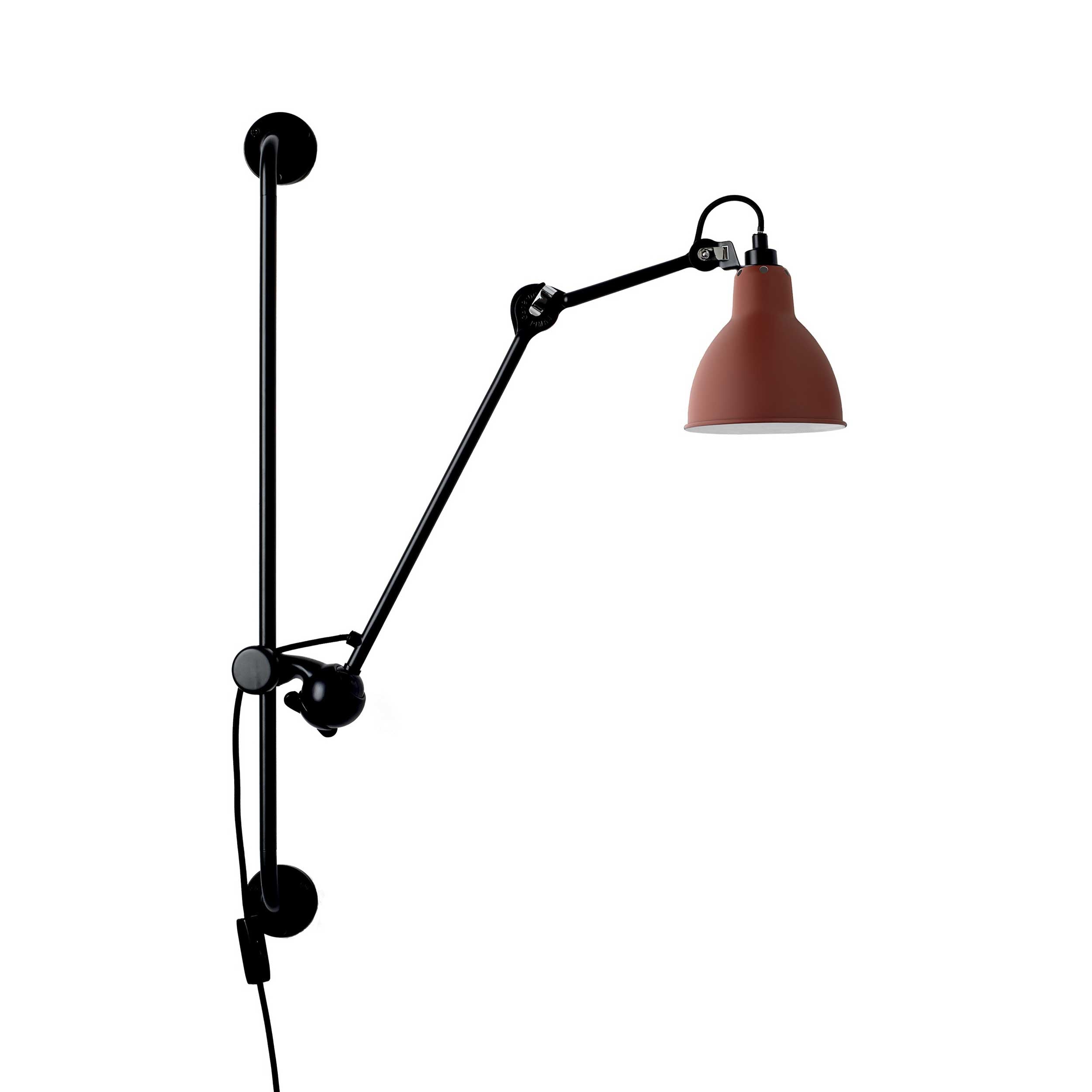 DCW éditions Lampe Gras N°210 E14 nástenné svietidlo s vypínačom