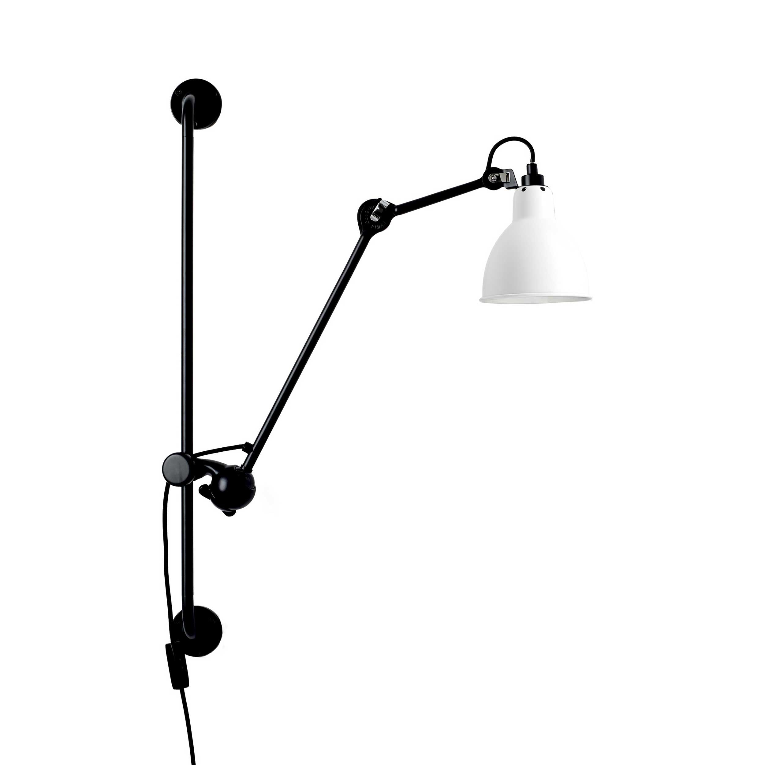 DCW éditions Lampe Gras N°210 E14 nástenné svietidlo s vypínačom