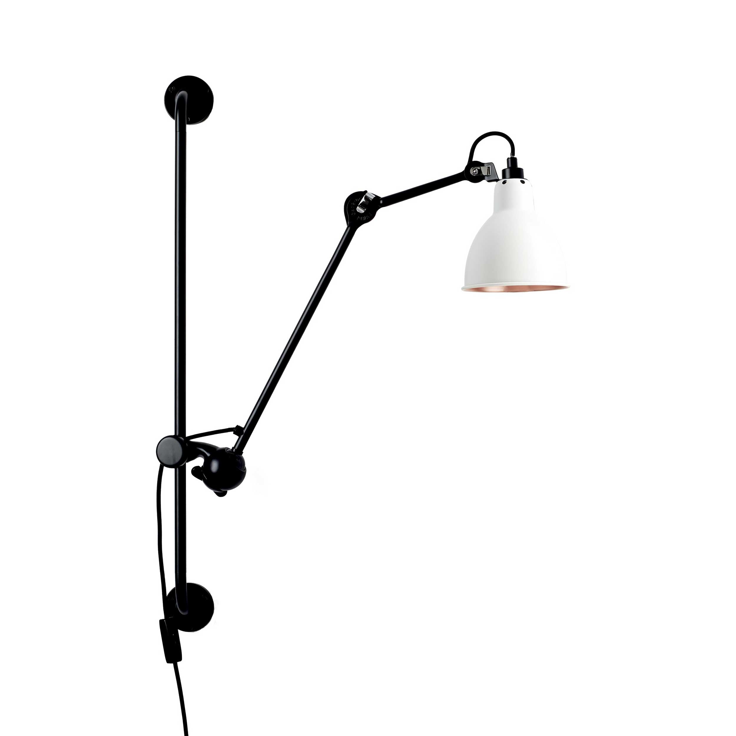 DCW éditions Lampe Gras N°210 E14 nástenné svietidlo s vypínačom