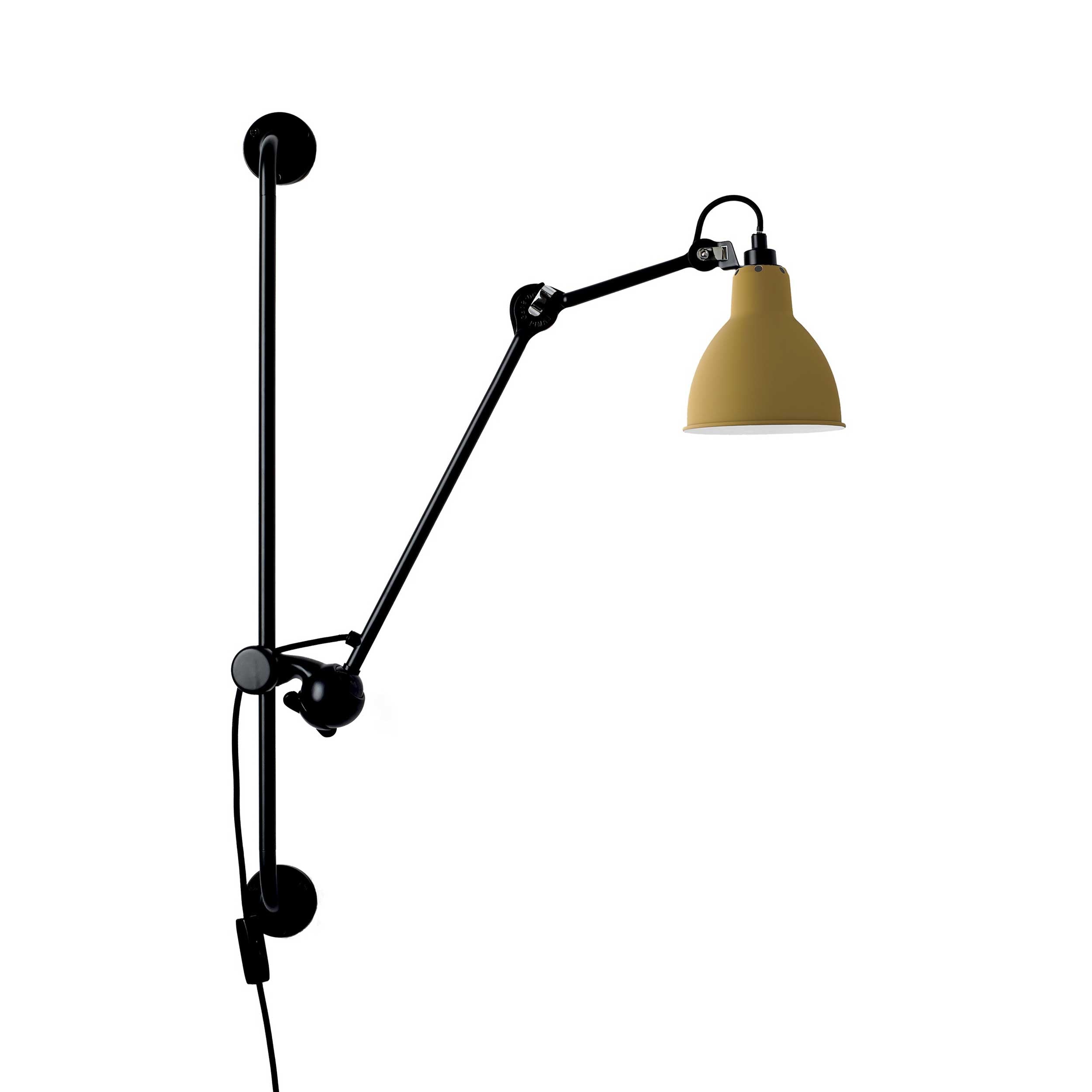DCW éditions Lampe Gras N°210 E14 nástenné svietidlo s vypínačom