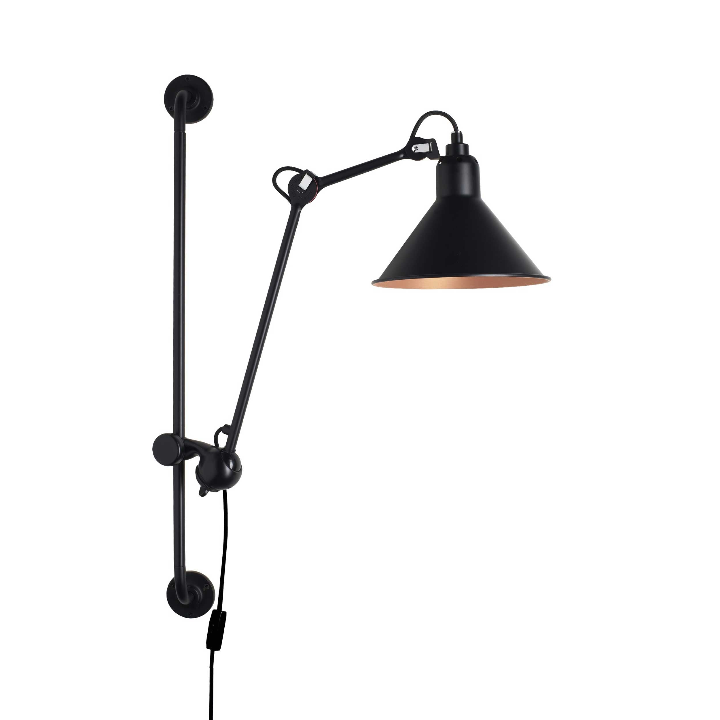 DCW éditions Lampe Gras N°210 E14 nástenné svietidlo s vypínačom