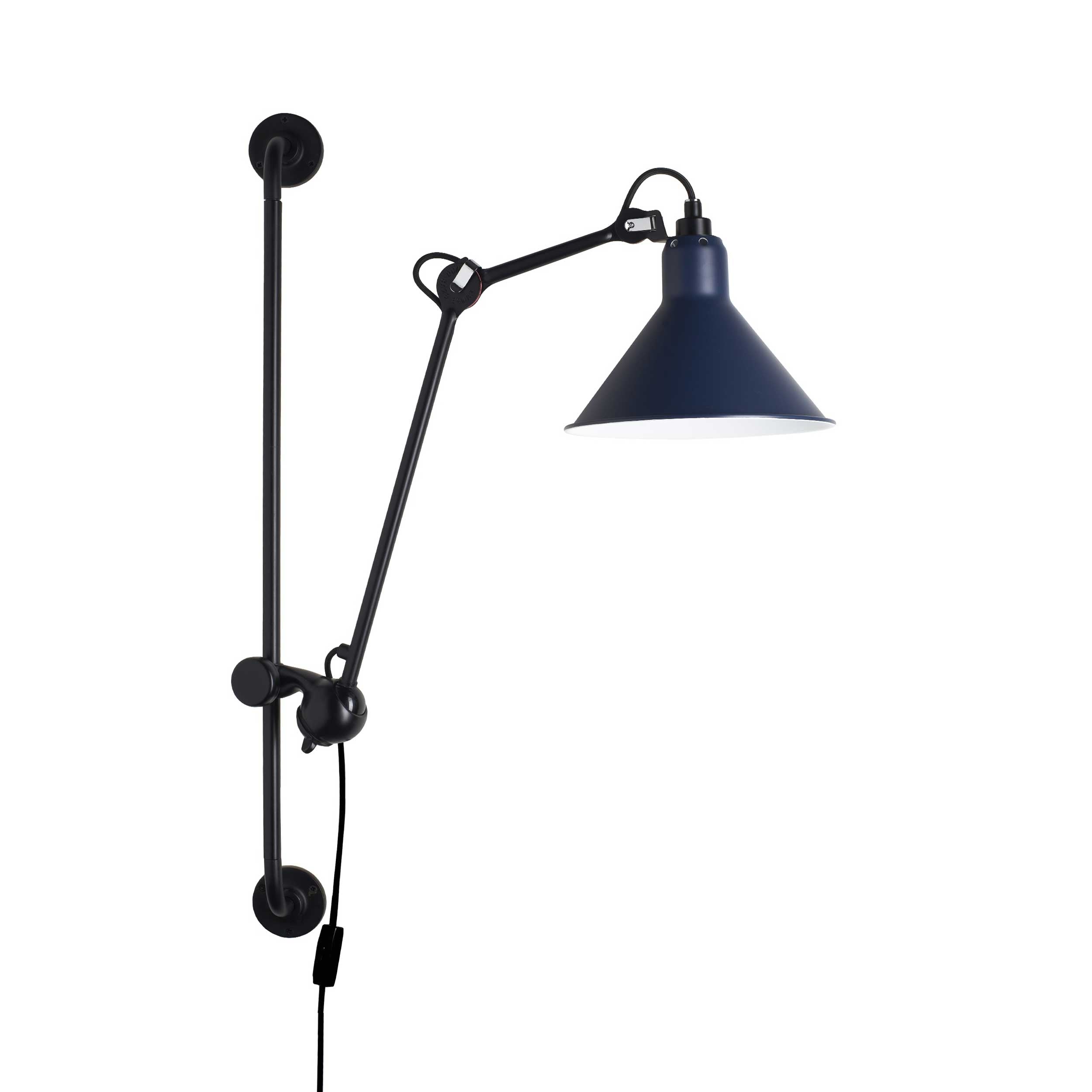 DCW éditions Lampe Gras N°210 E14 nástenné svietidlo s vypínačom