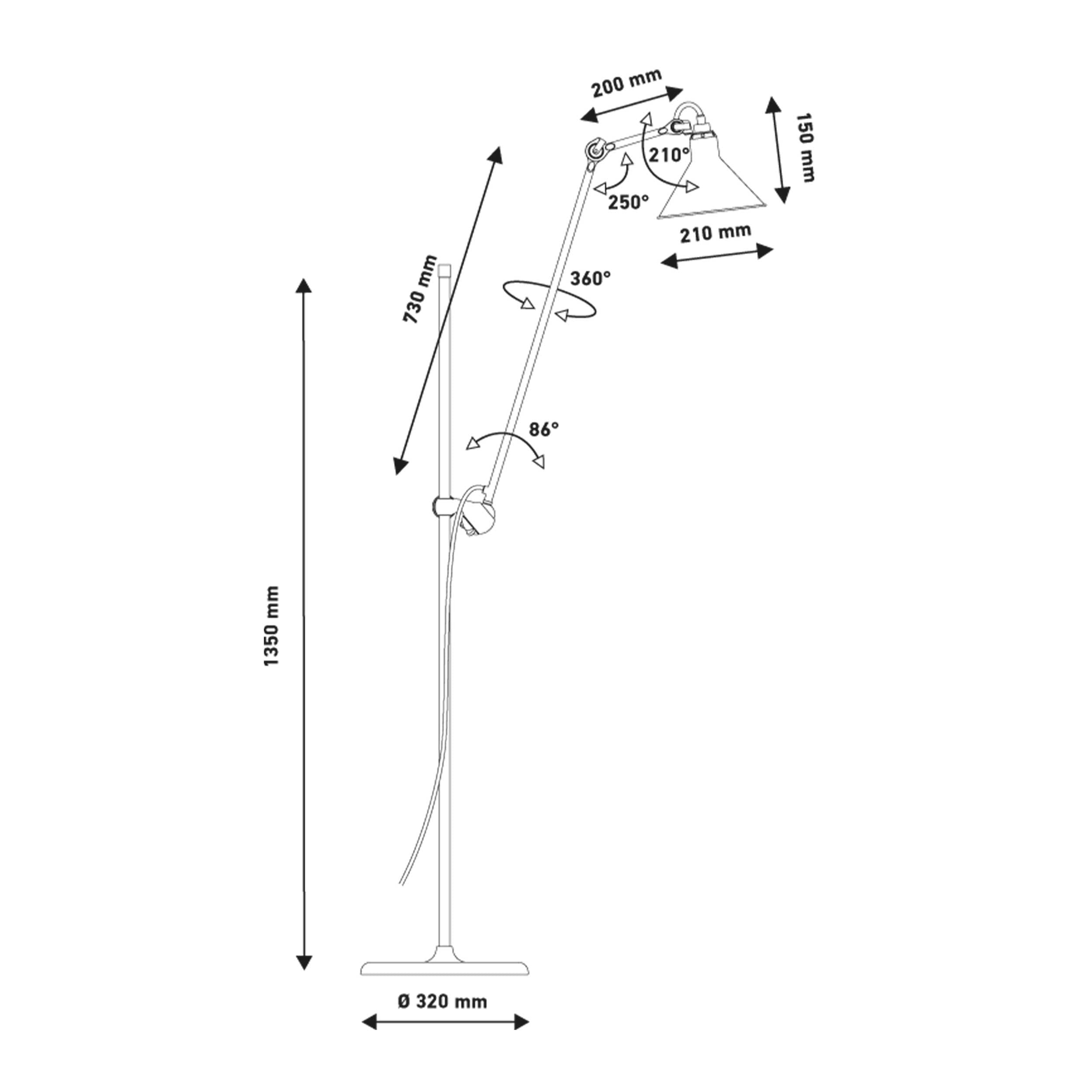 DCW éditions Lampe Gras N°215 E14 stojanová svietidlo