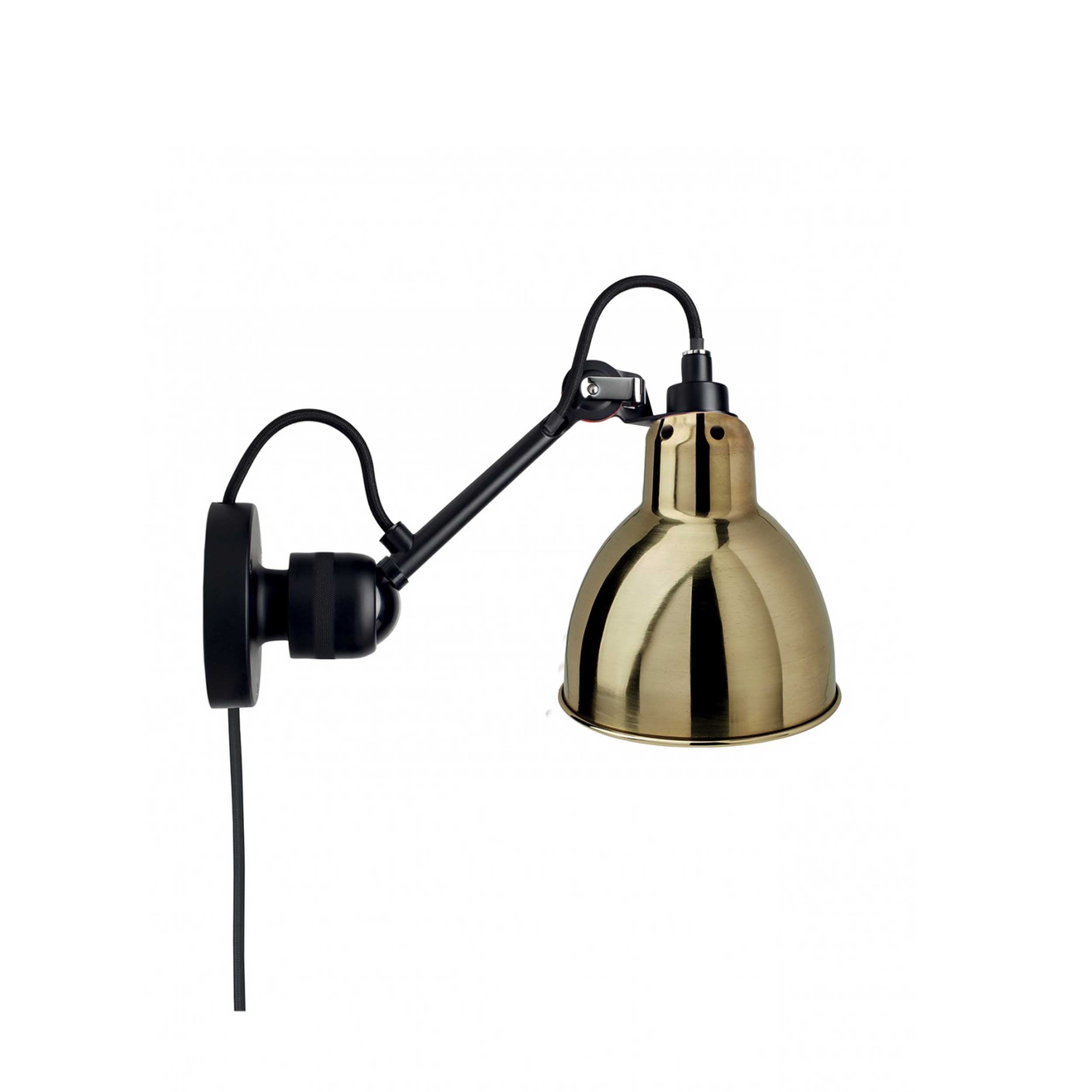 DCW éditions Lampe Gras N°304 E14 nástenná svietidlo čierna