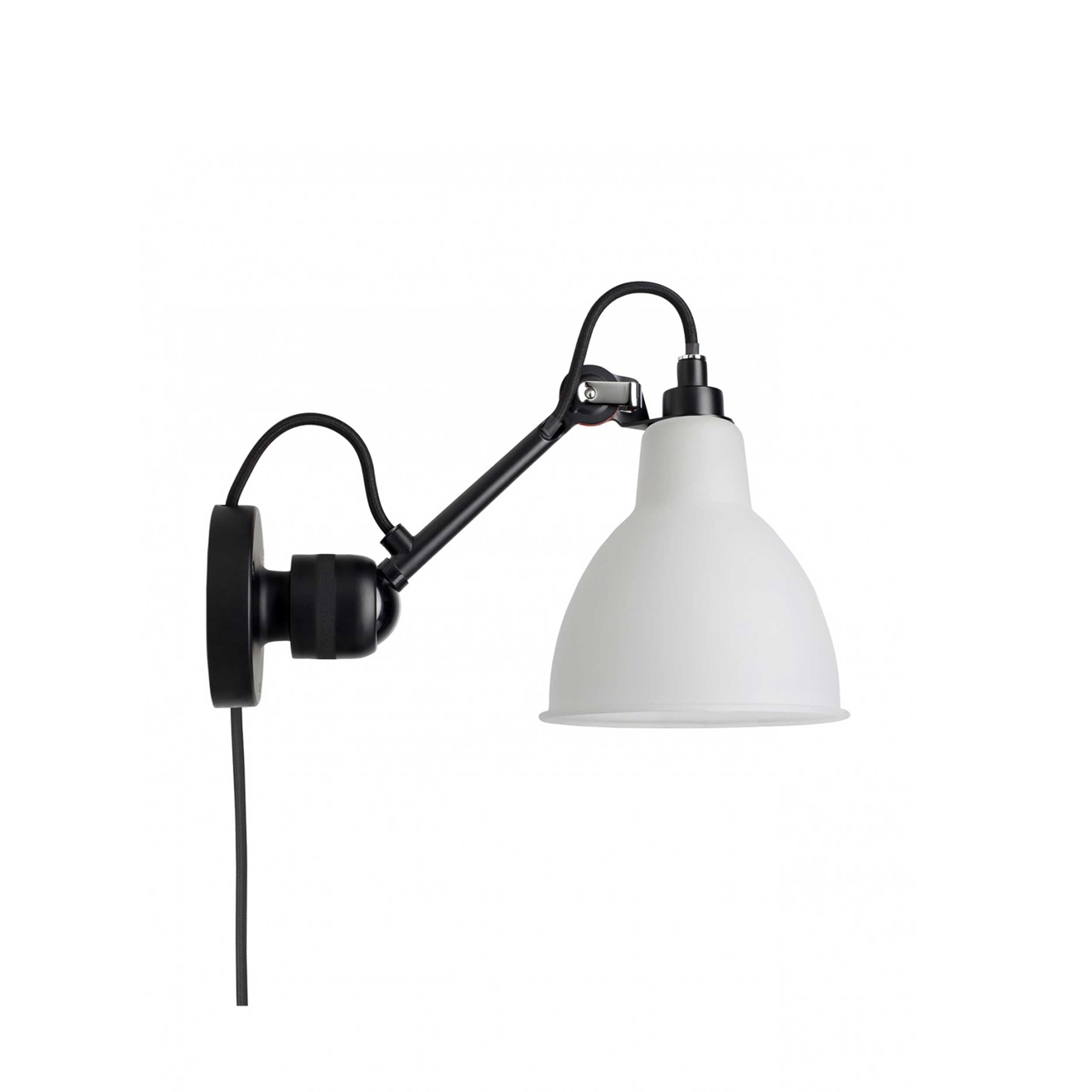 DCW éditions Lampe Gras N°304 E14 nástenná svietidlo čierna