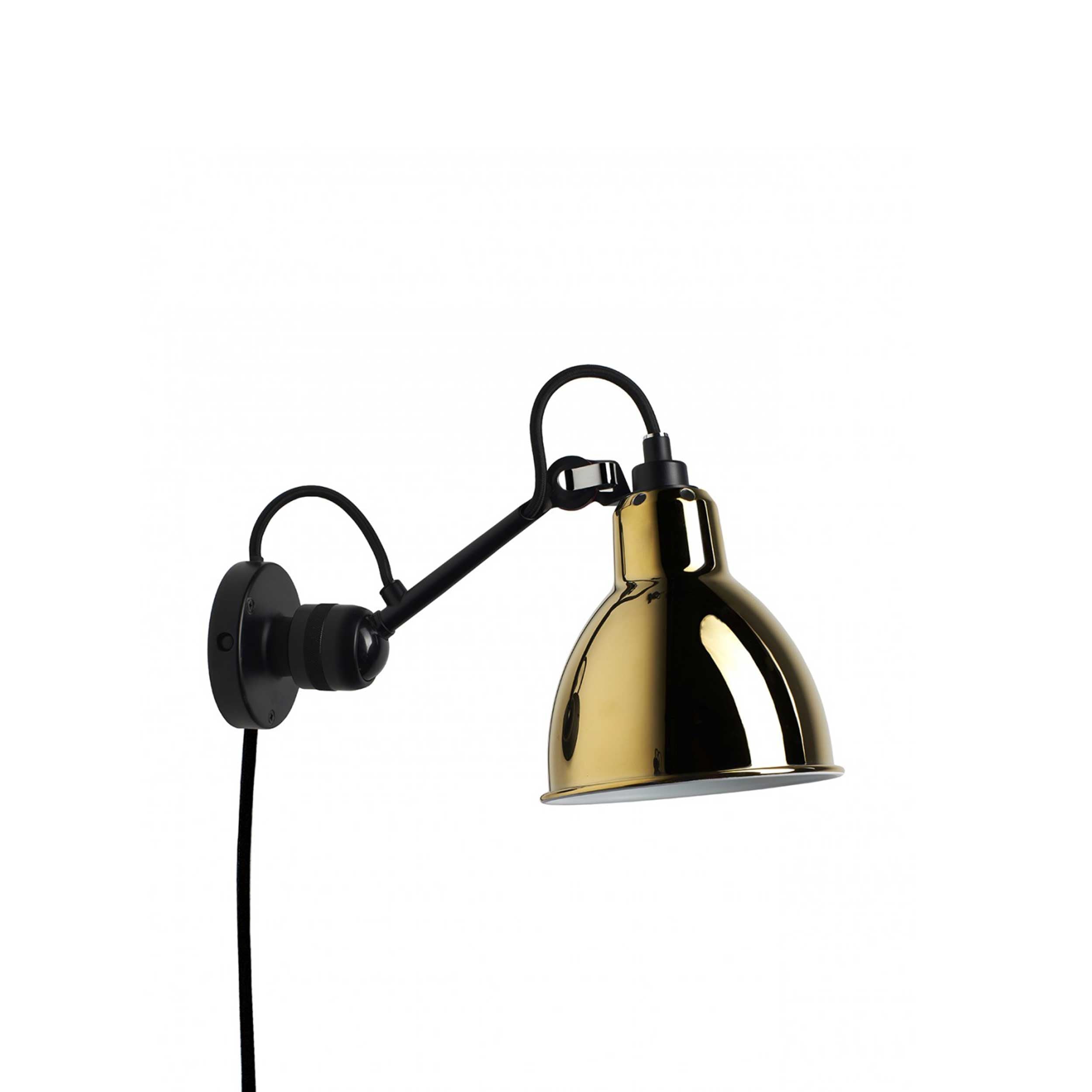 DCW éditions Lampe Gras N°304 E14 nástenná svietidlo čierna