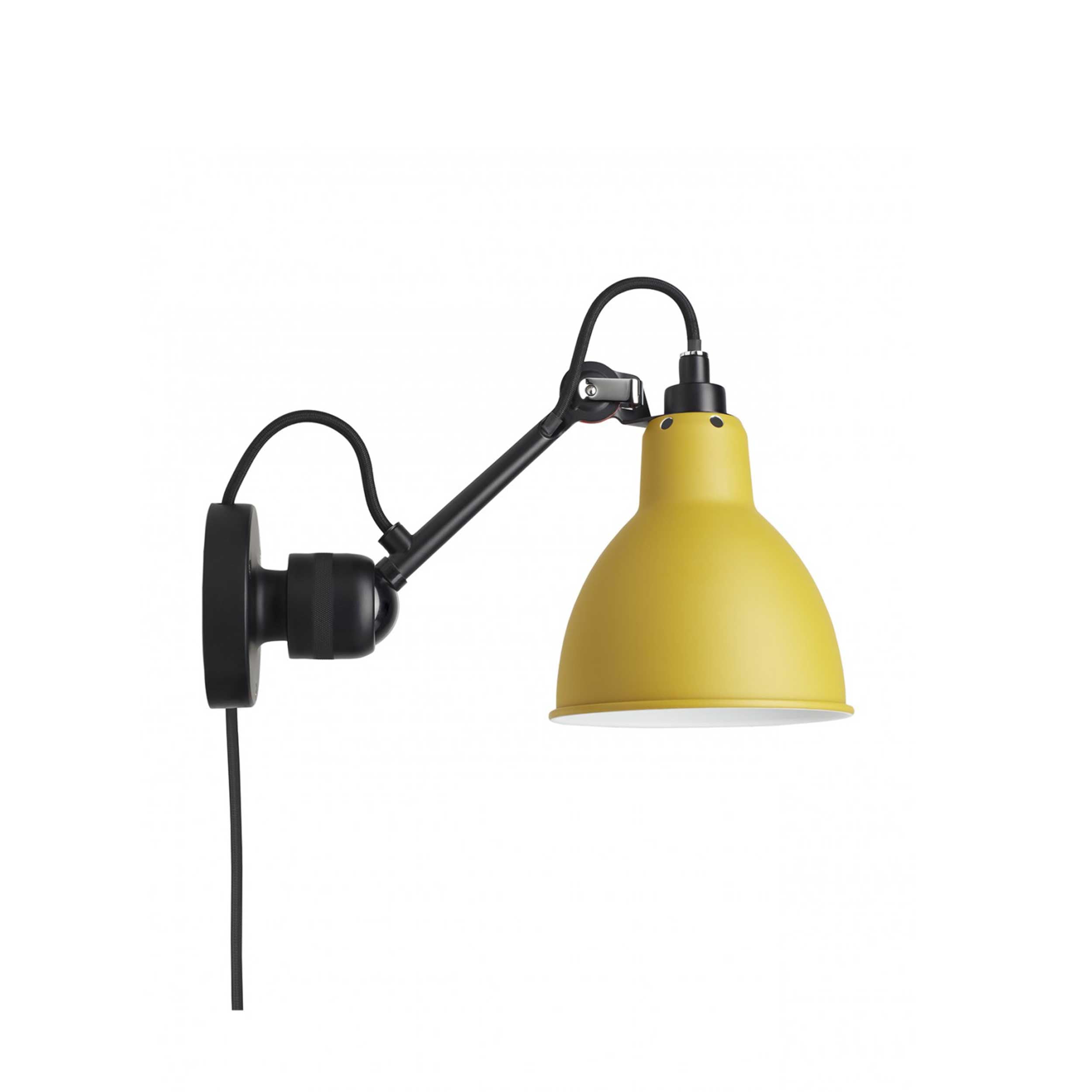 DCW éditions Lampe Gras N°304 E14 nástenná svietidlo čierna