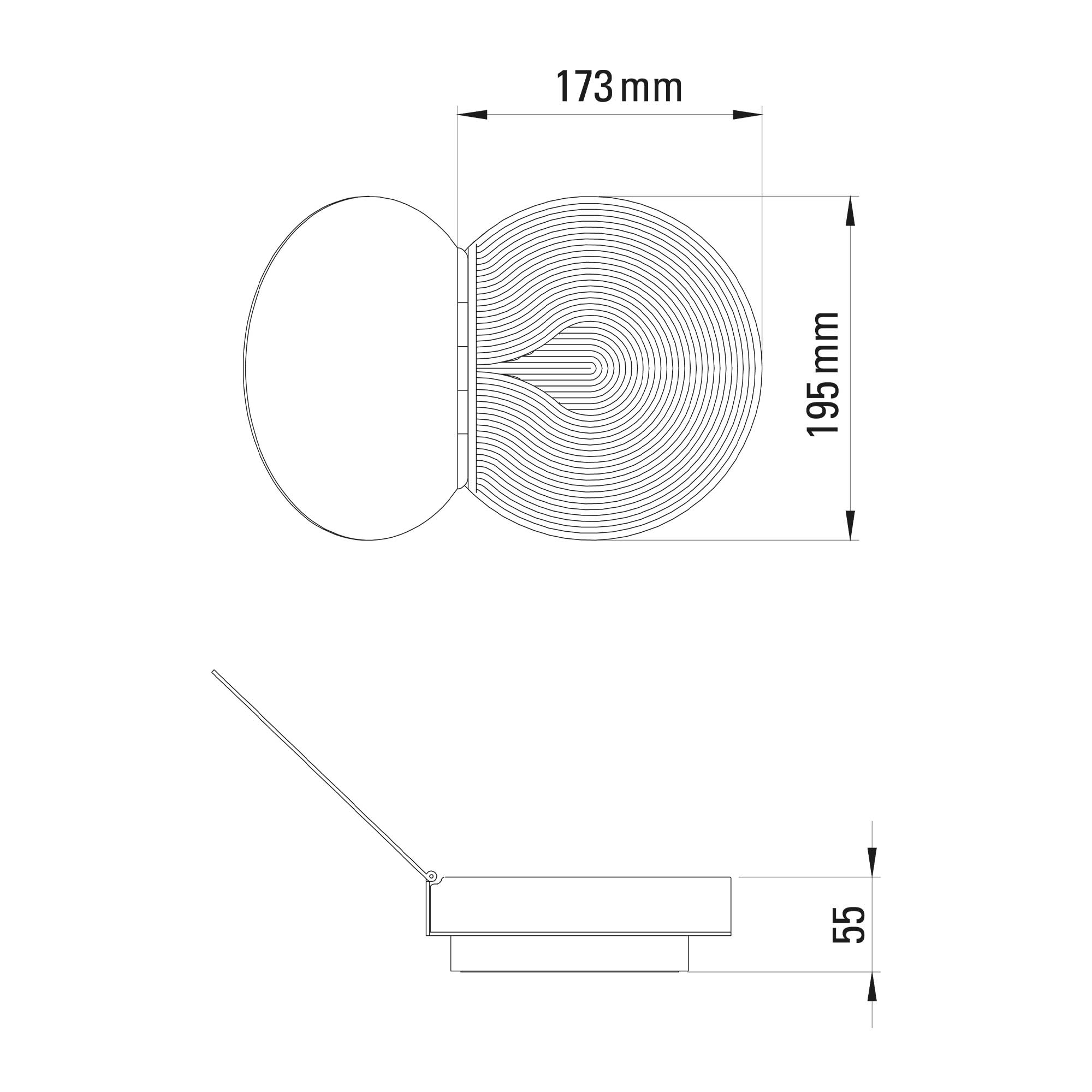 Nástenné svietidlo LED DCW éditions Poudrier