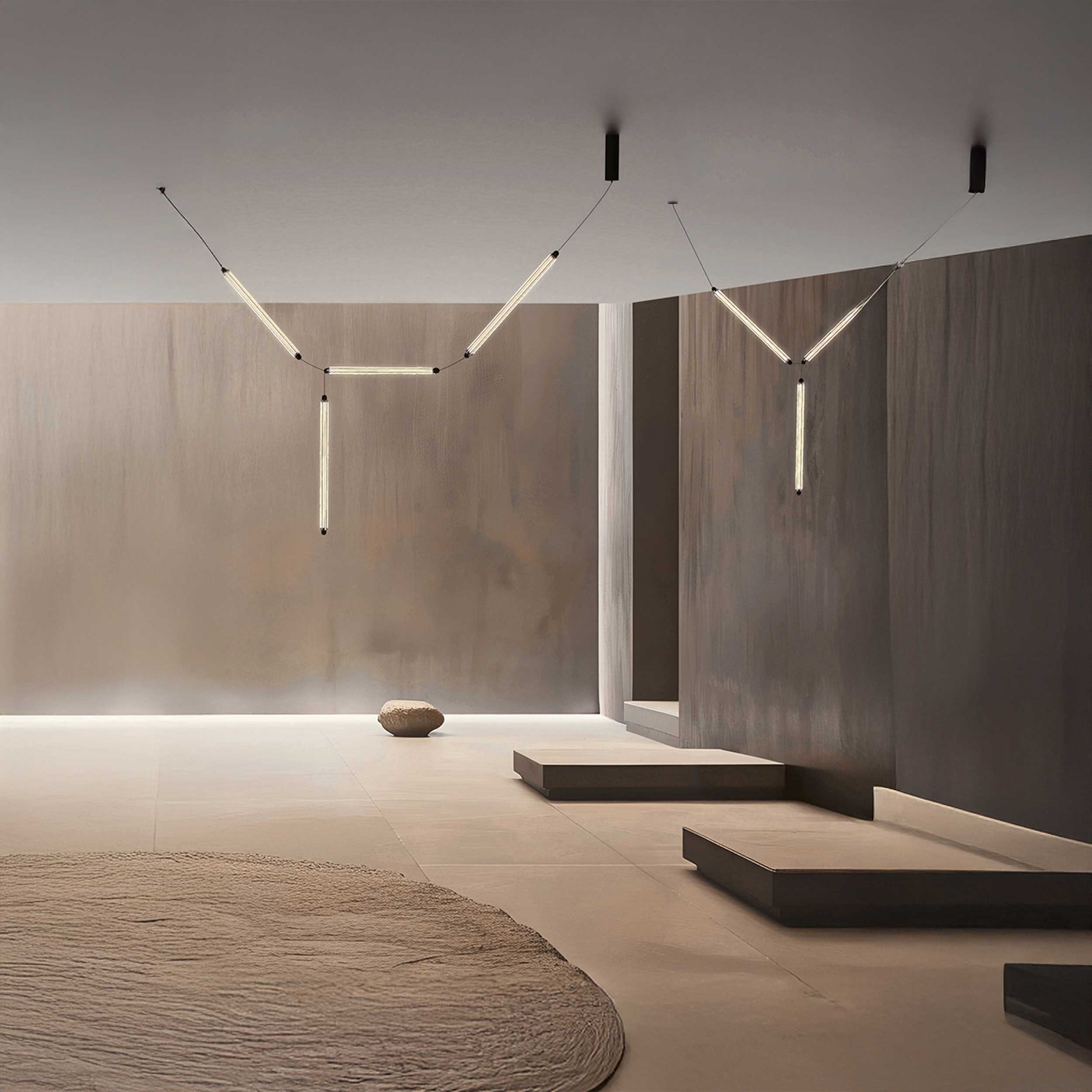 Horizontálne závesné svietidlo Faro Lumina 600 LED 2L