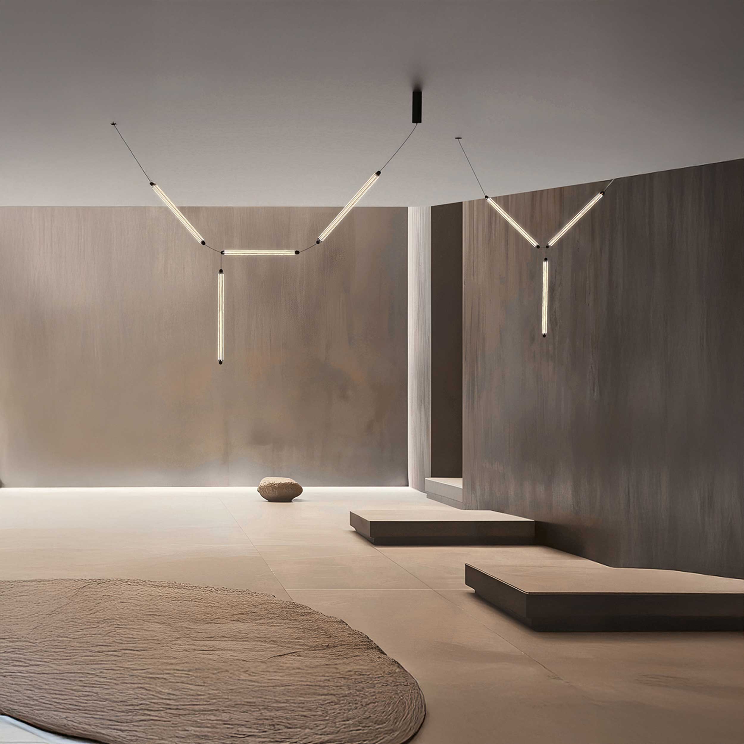 Horizontálne závesné svietidlo Faro Lumina 600 LED 3L