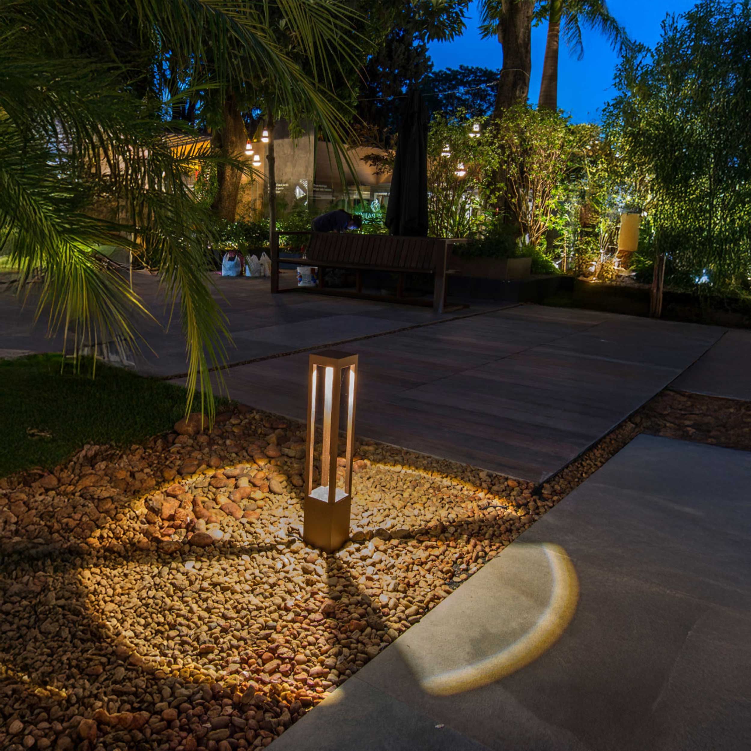 Faro Glint LED stĺpové vonkajšie svietidlo IP55