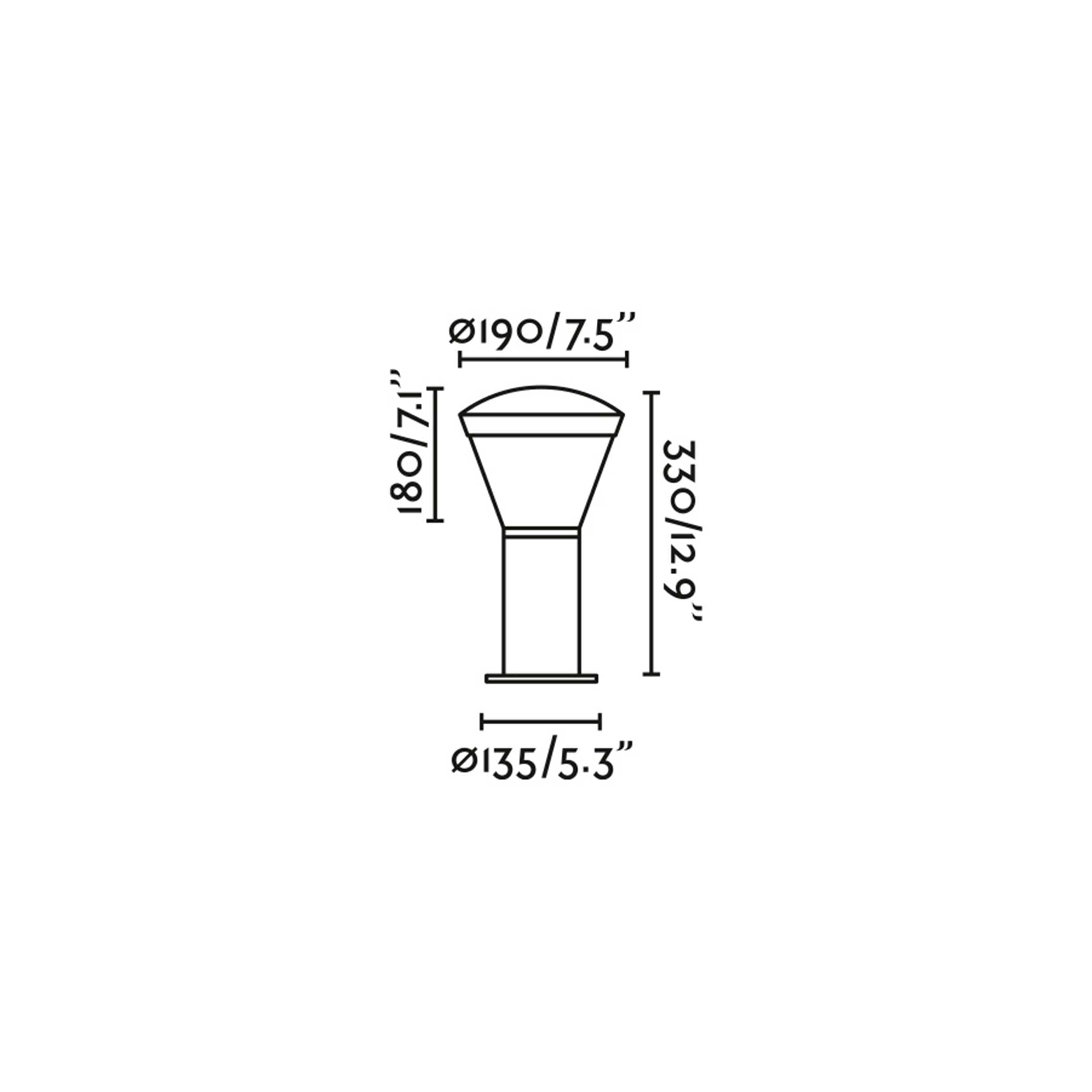Faro Til LED stĺpové vonkajšie svietidlo IP65
