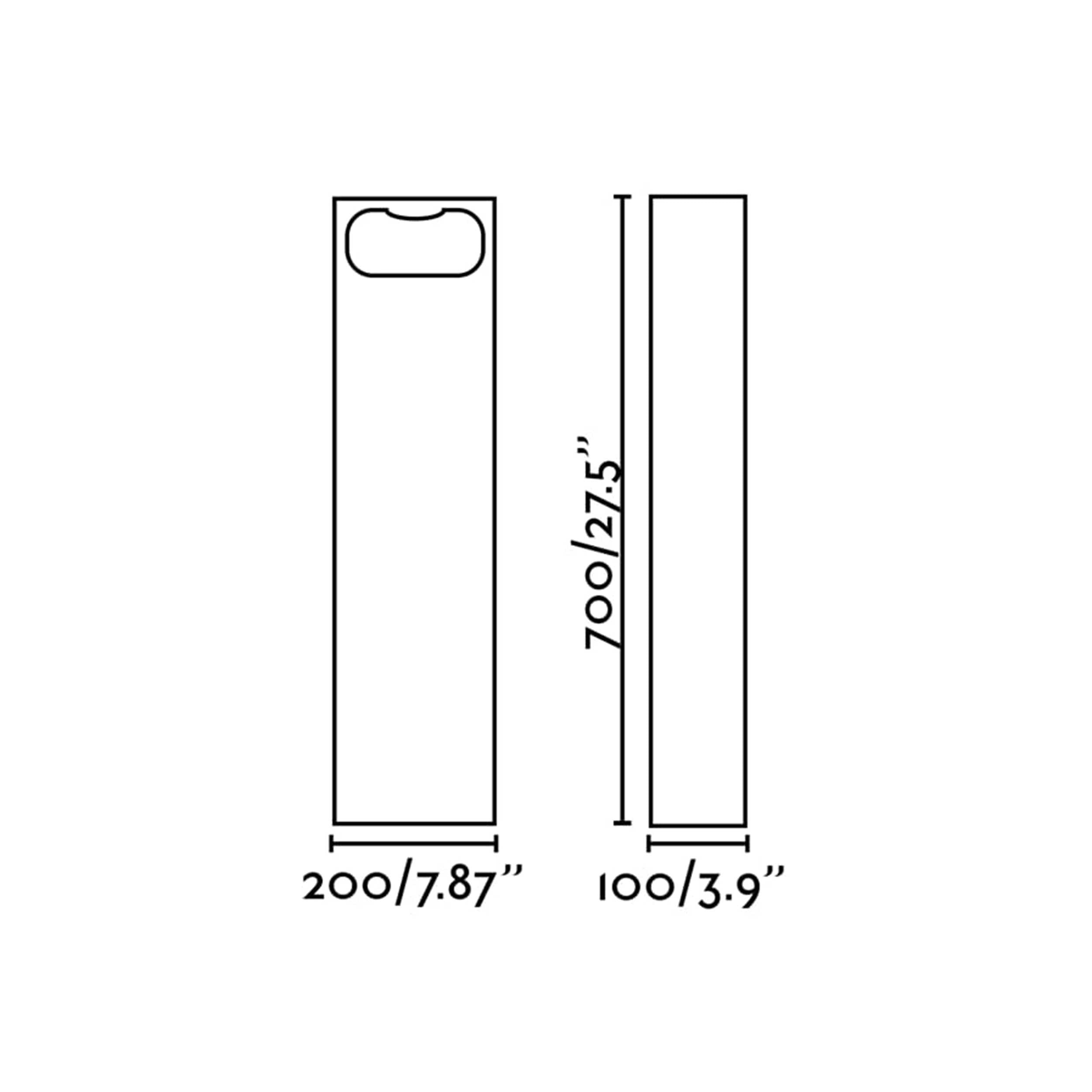 Faro Glint LED stĺpové vonkajšie svietidlo IP55