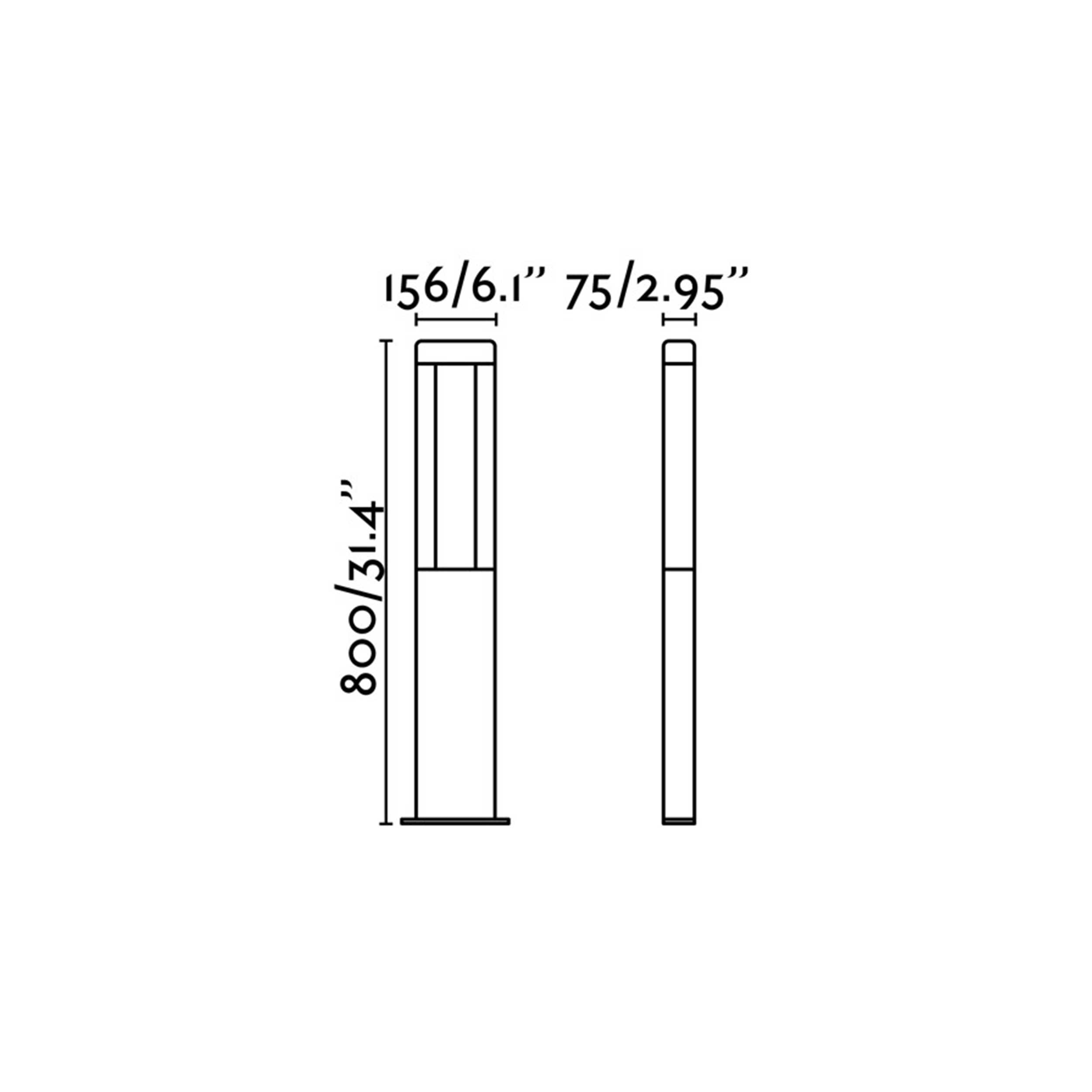 Faro Til LED stĺpové vonkajšie svietidlo IP65