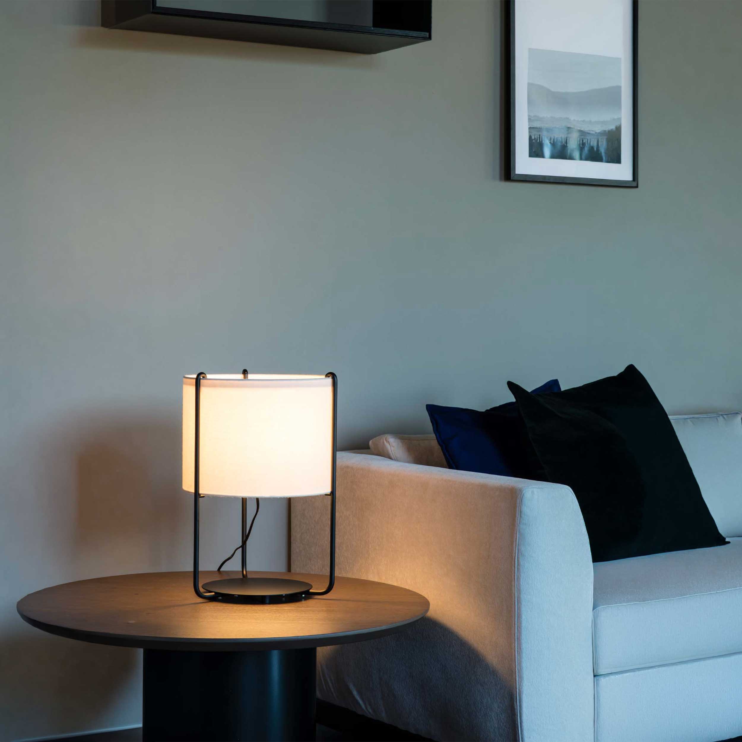 Stolná lampa Faro Drum E27