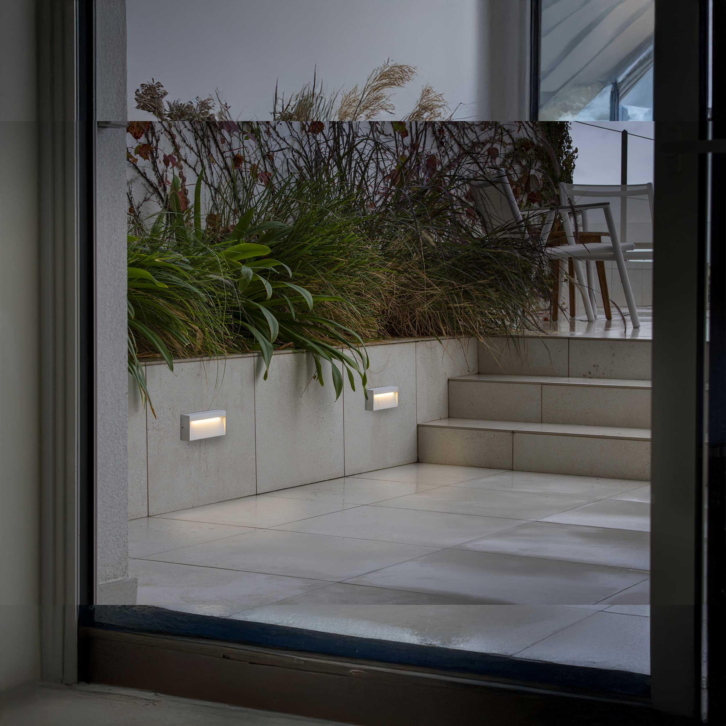 Faro Brume LED glass ceiling light IP44