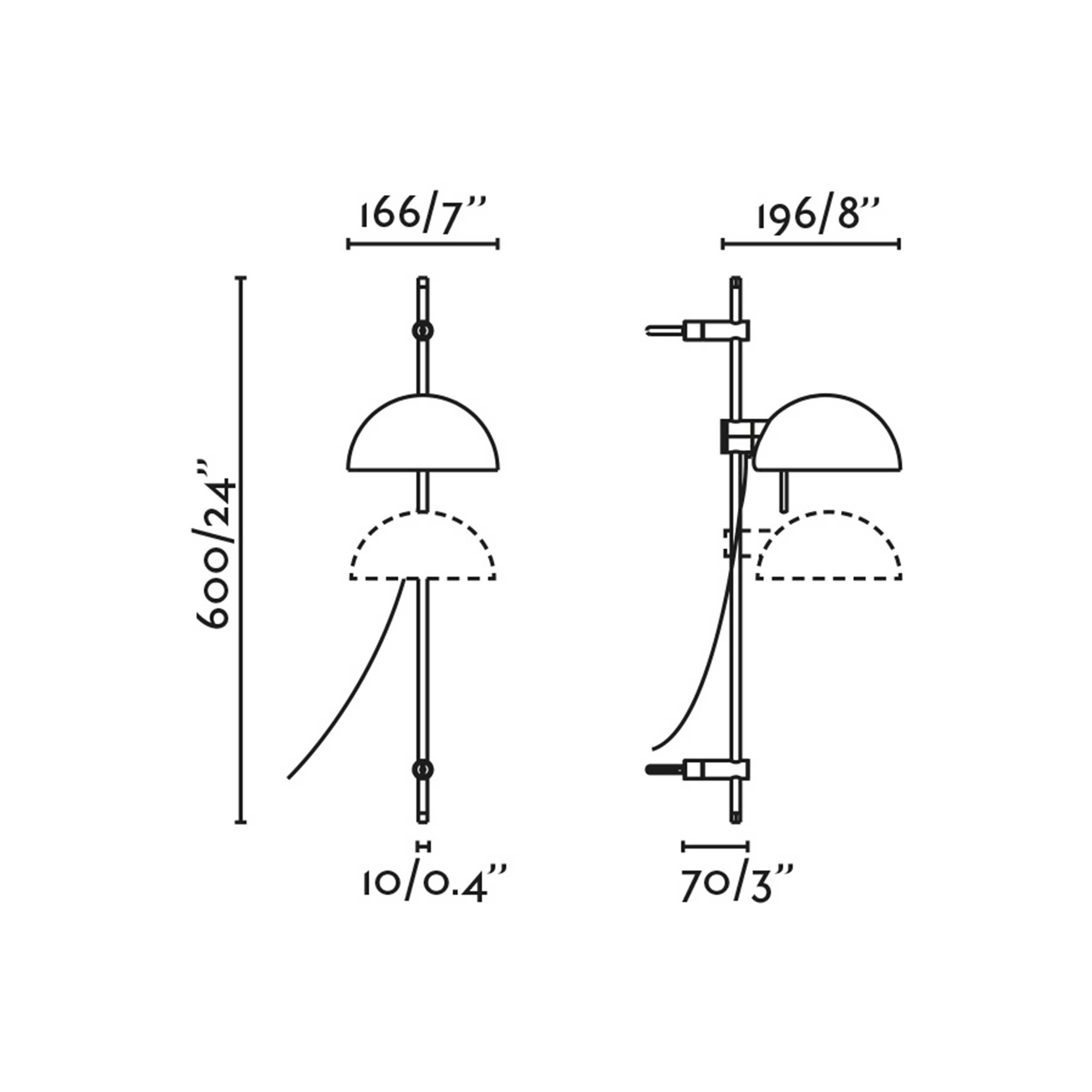 Nástenné svietidlo Faro Matilda E14 s nastaviteľným ramenom