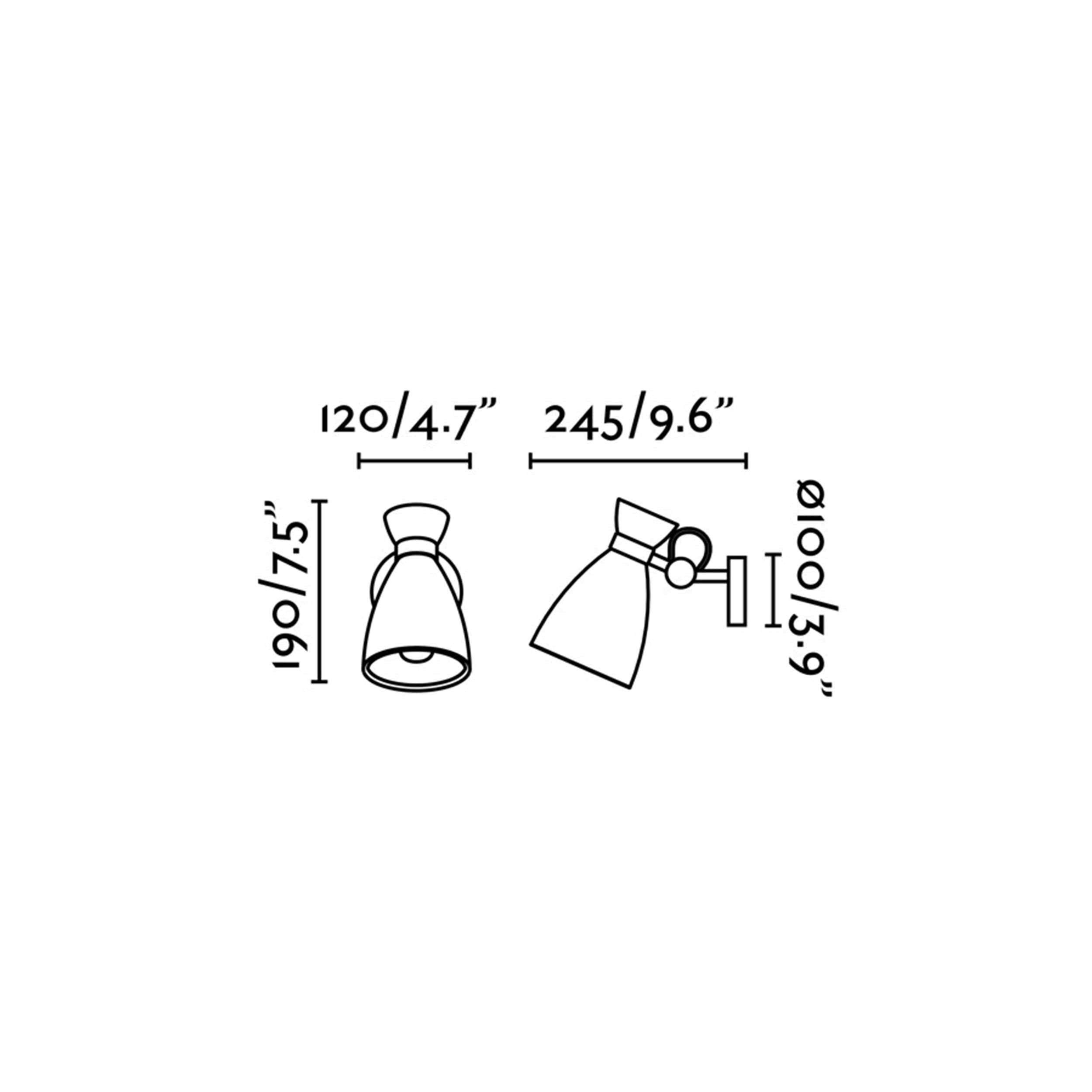 Nástenné svietidlo Faro Berni E27