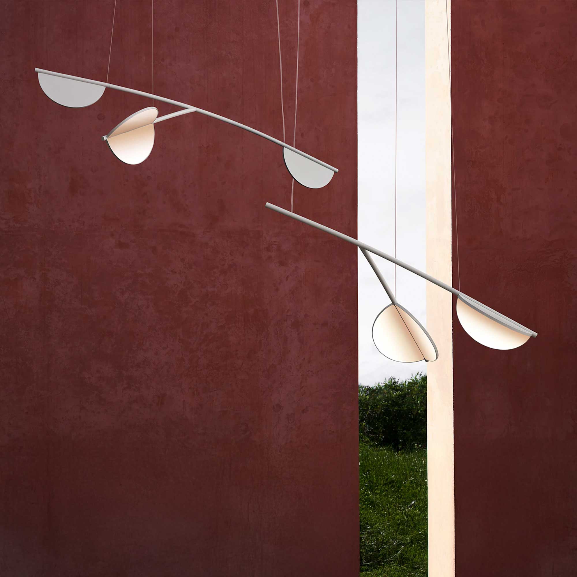 Flos Almendra LED organické závěsné svítidlo