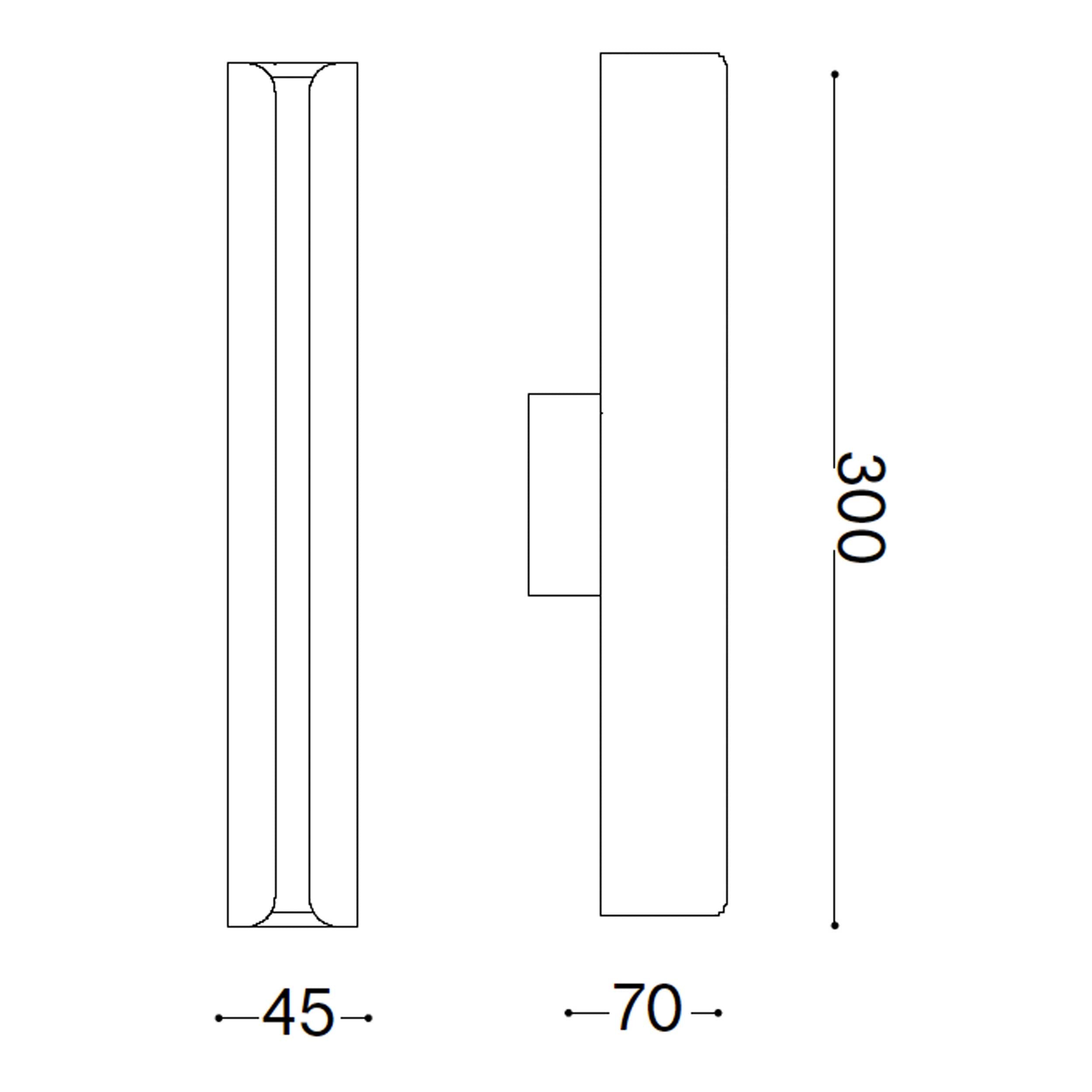 Ideal lux LED nástenné svietidlo Dorica