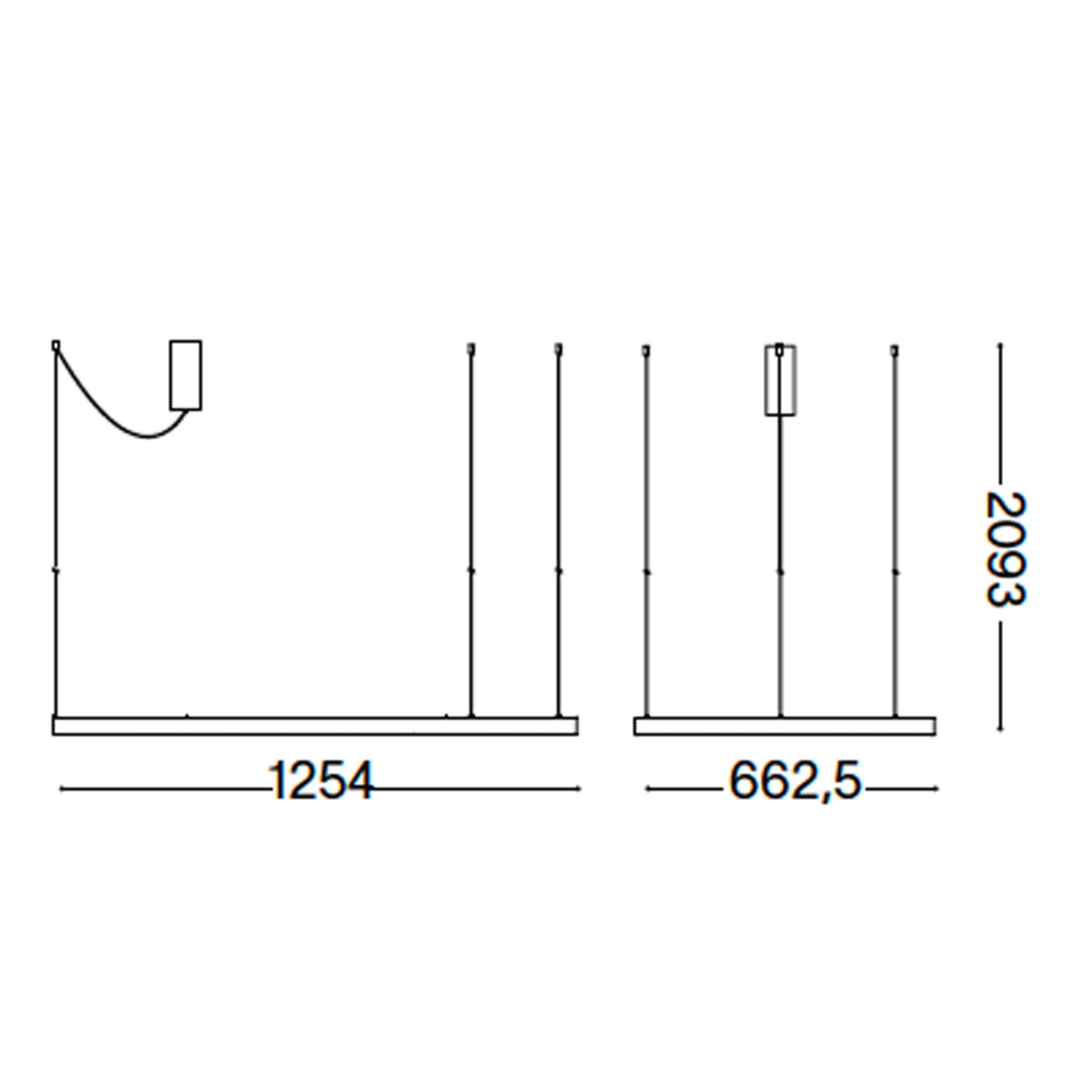 Závesné LED svietidlo Ideal lux Waves