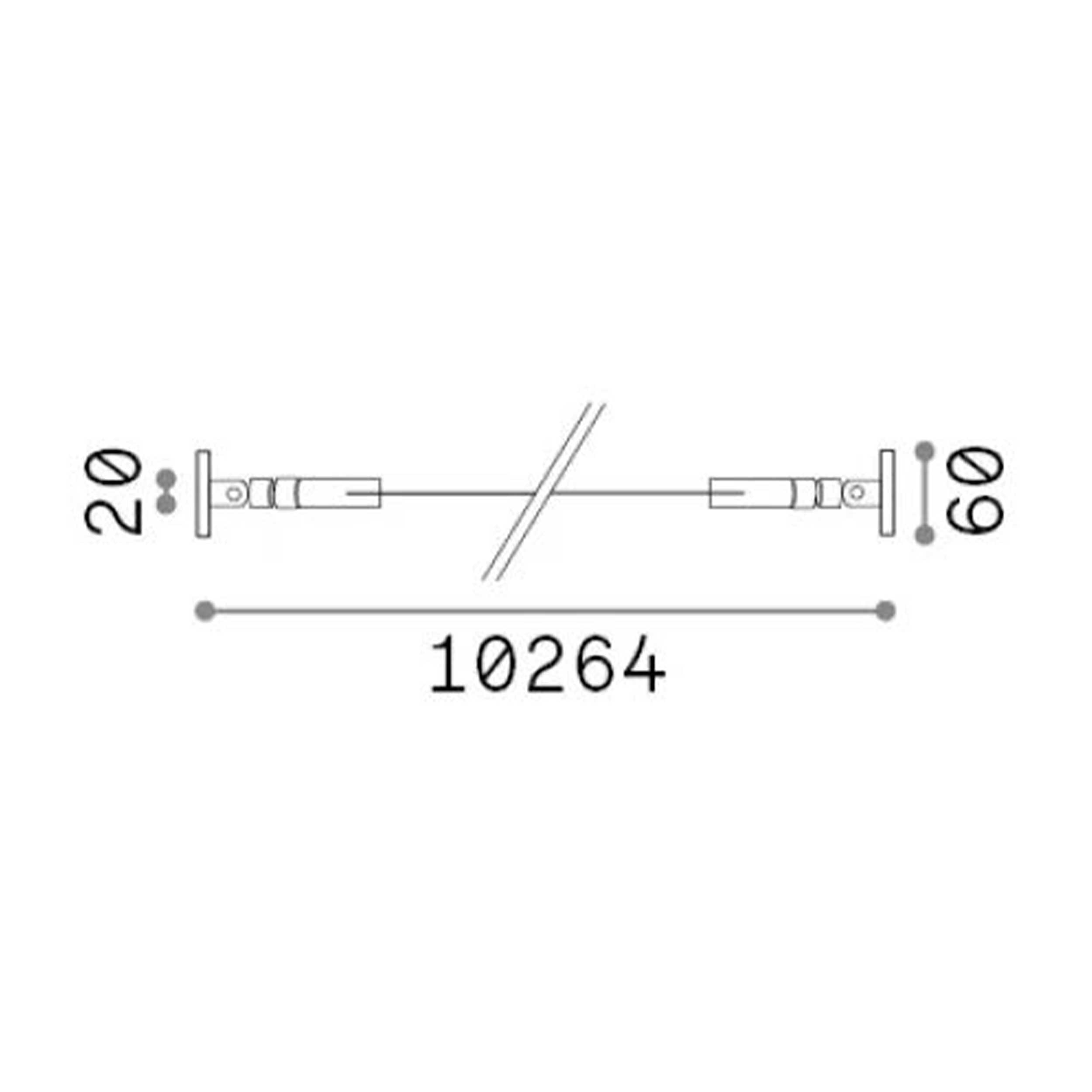 Ideal Lux Tesi flexibilný hliníkový profil pre LED pásy
