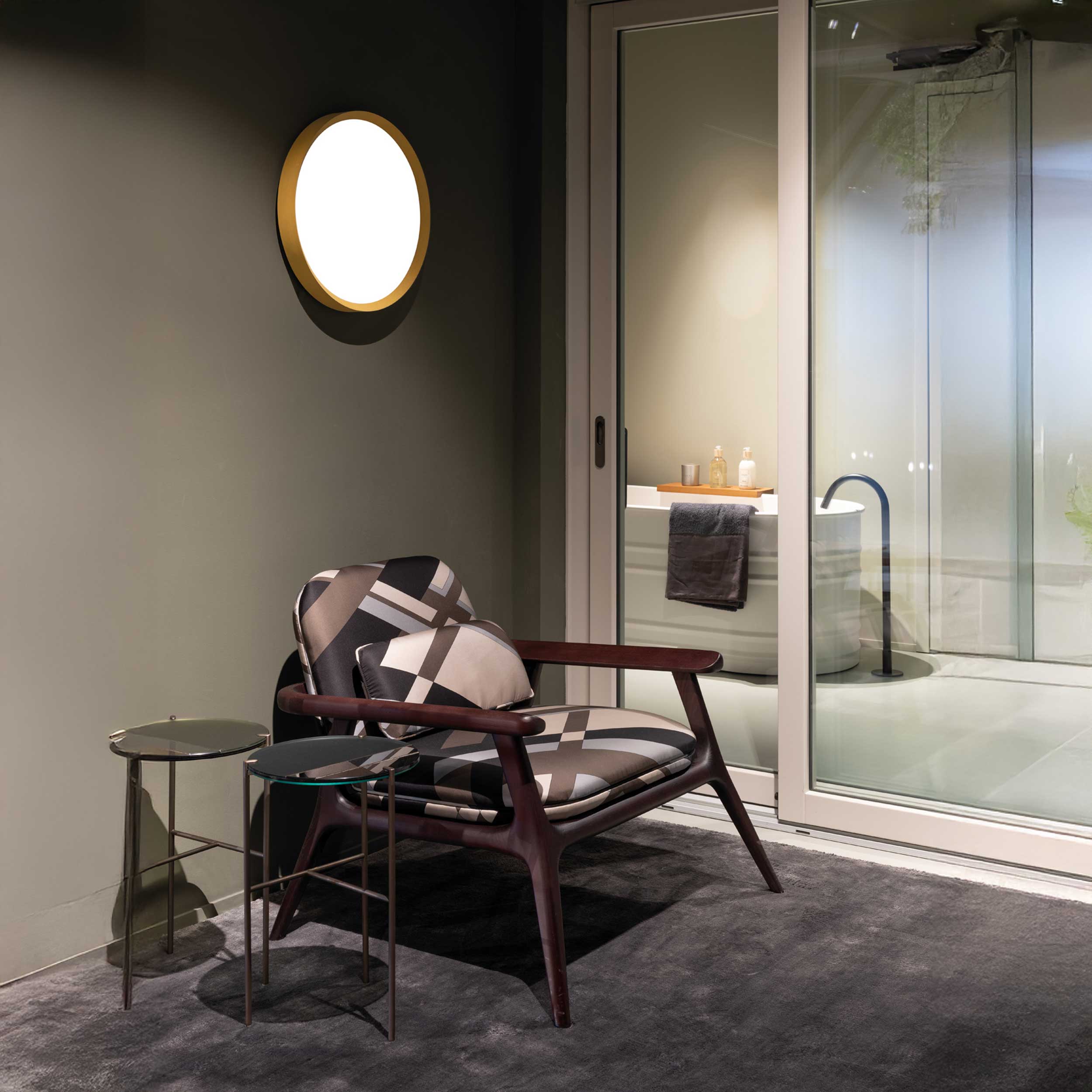 Kruhové svietidlo Lombardo Flo T LED IP20 IK06