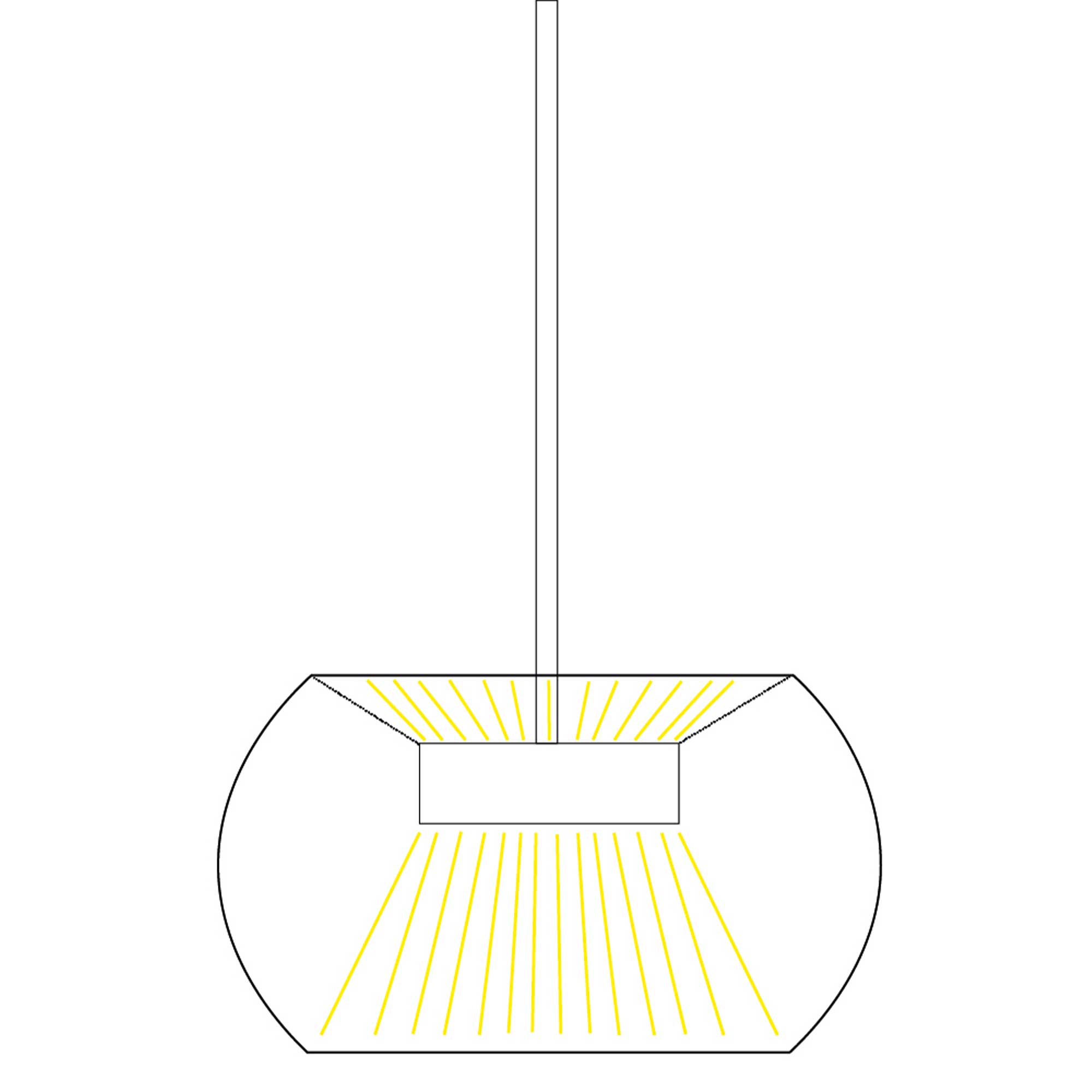 Lucis Nupar Glass LED závěsné svítidlo