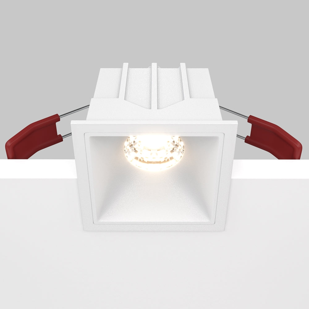 Maytoni downlight Alfa LED 10W 36° zapustené štvorcové svietidlo biele