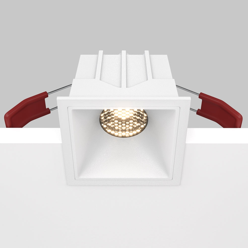 Maytoni downlight Alfa LED 10W 36° zapustené štvorcové svietidlo biele