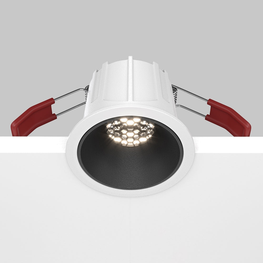 Maytoni downlight Alfa LED 36° zapustené kruhové svietidlo čierne