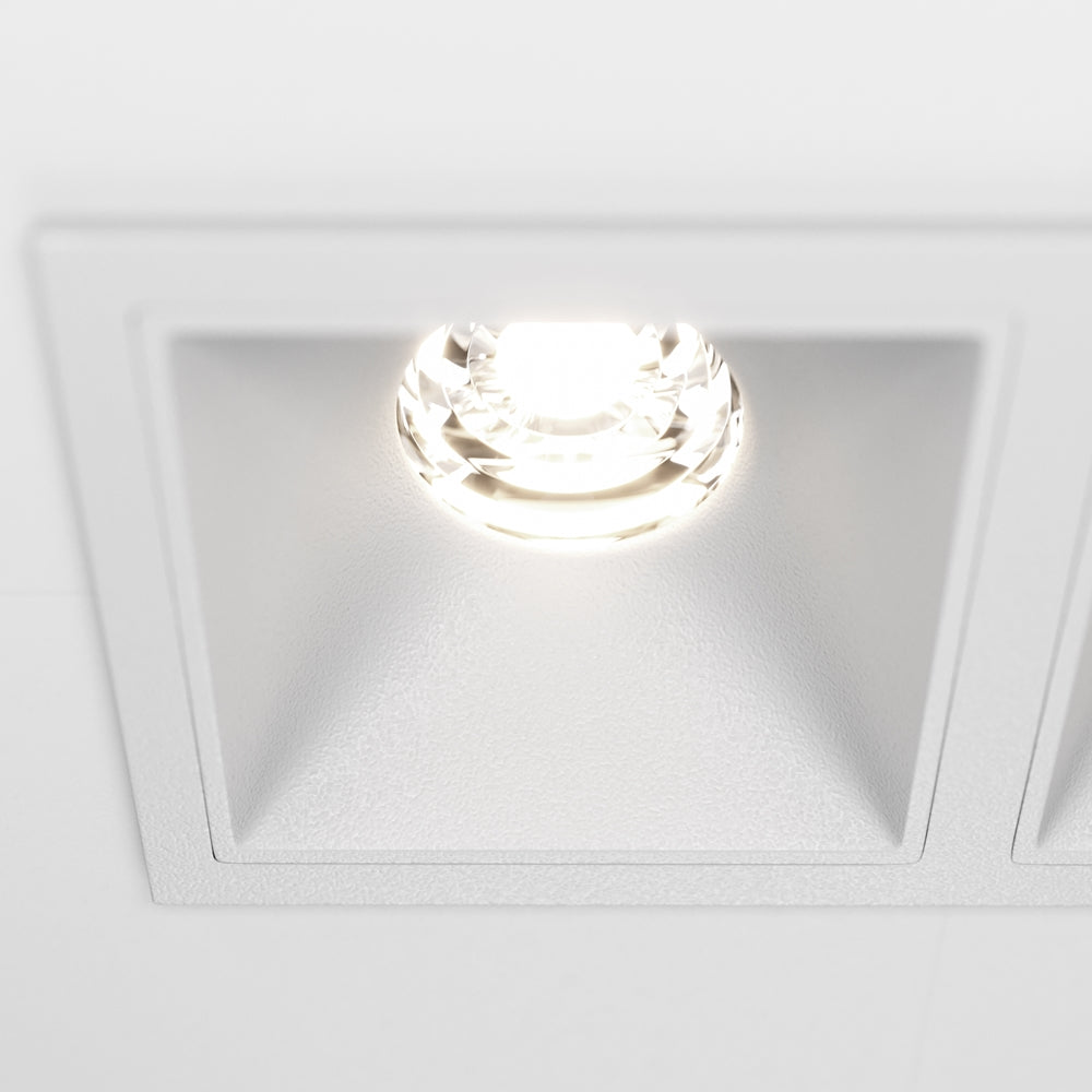Maytoni downlight Alfa LED 10W 36° zapustené štvorcové svietidlo biele