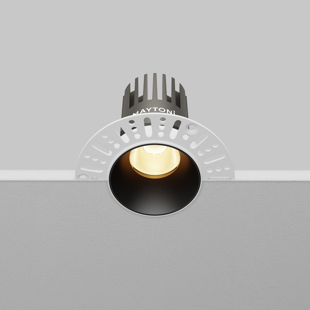 Maytoni downlight Dip LED 50° zapustené kruhové svietidlo čierne