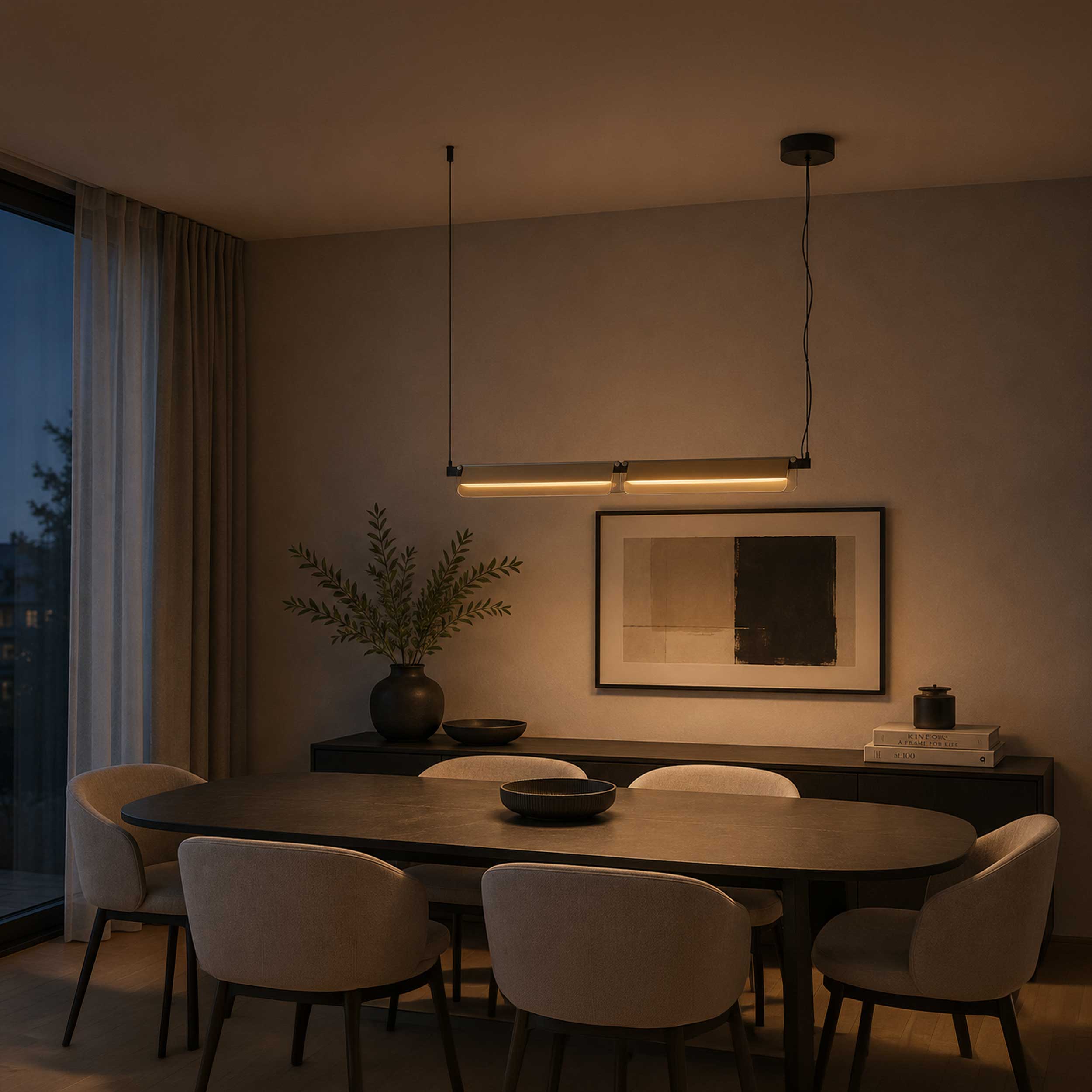 Maytoni Flat LED závesné svietidlo