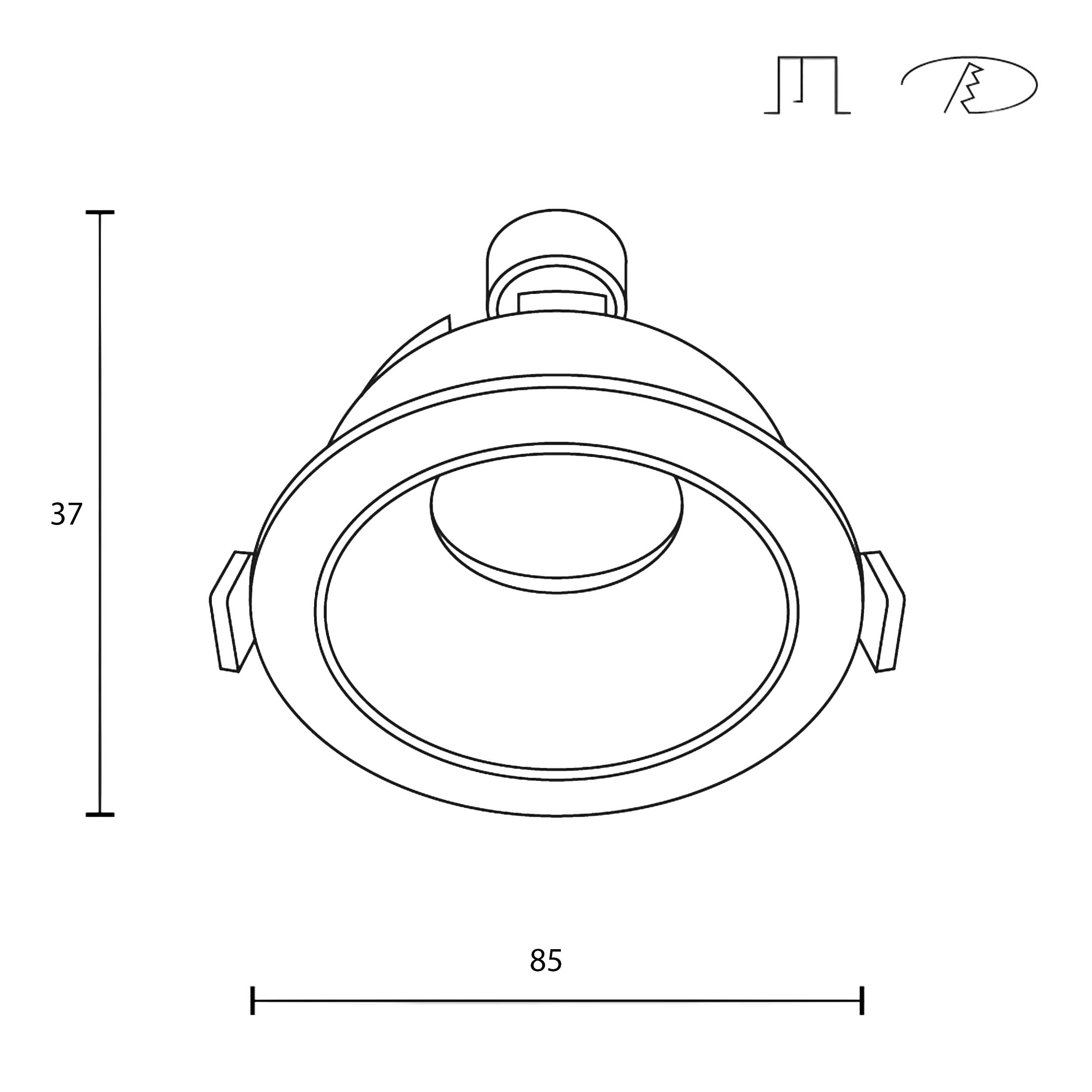 Maytoni downlight Share GU10 zapustené kruhové svietidlo