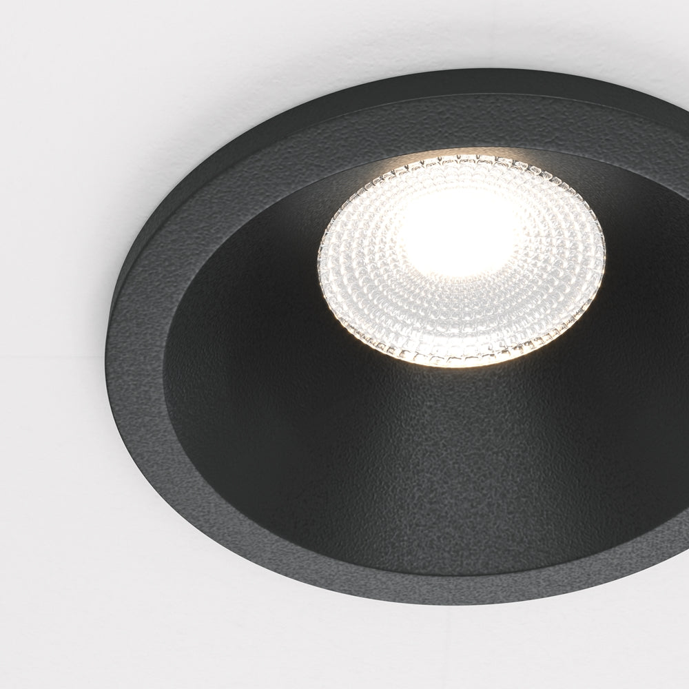 Maytoni downlight Zoom LED 60° zapustené kruhové svietidlo čierne